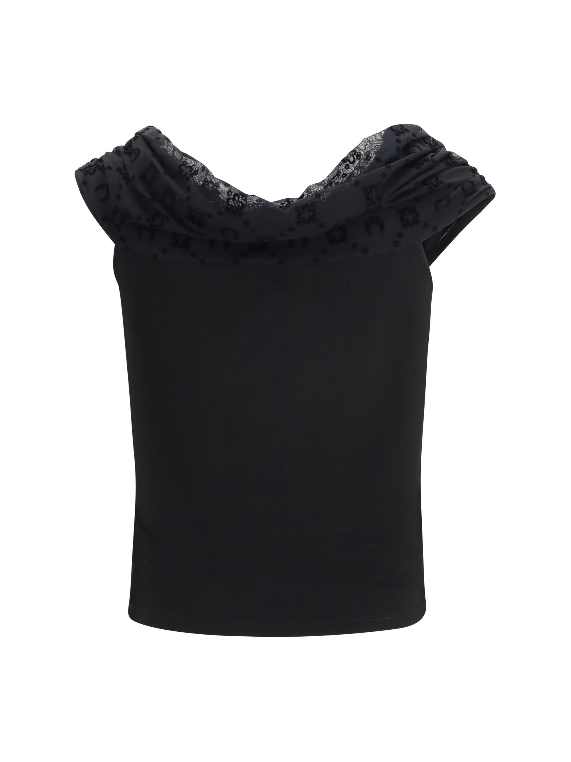 Marine Serre Women Off Shoulder Draped Top MARINE SERRE