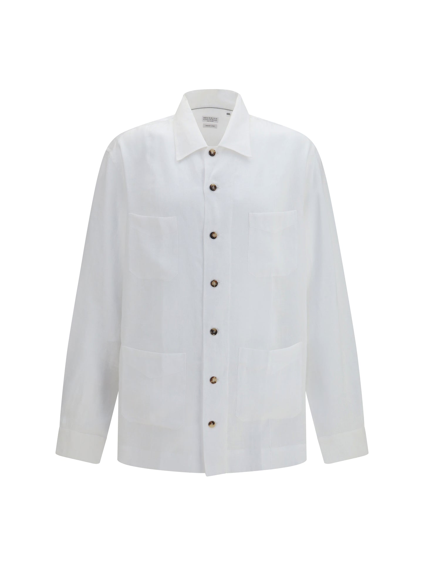 Brunello Cucinelli Men Linen Shirt BRUNELLO CUCINELLI