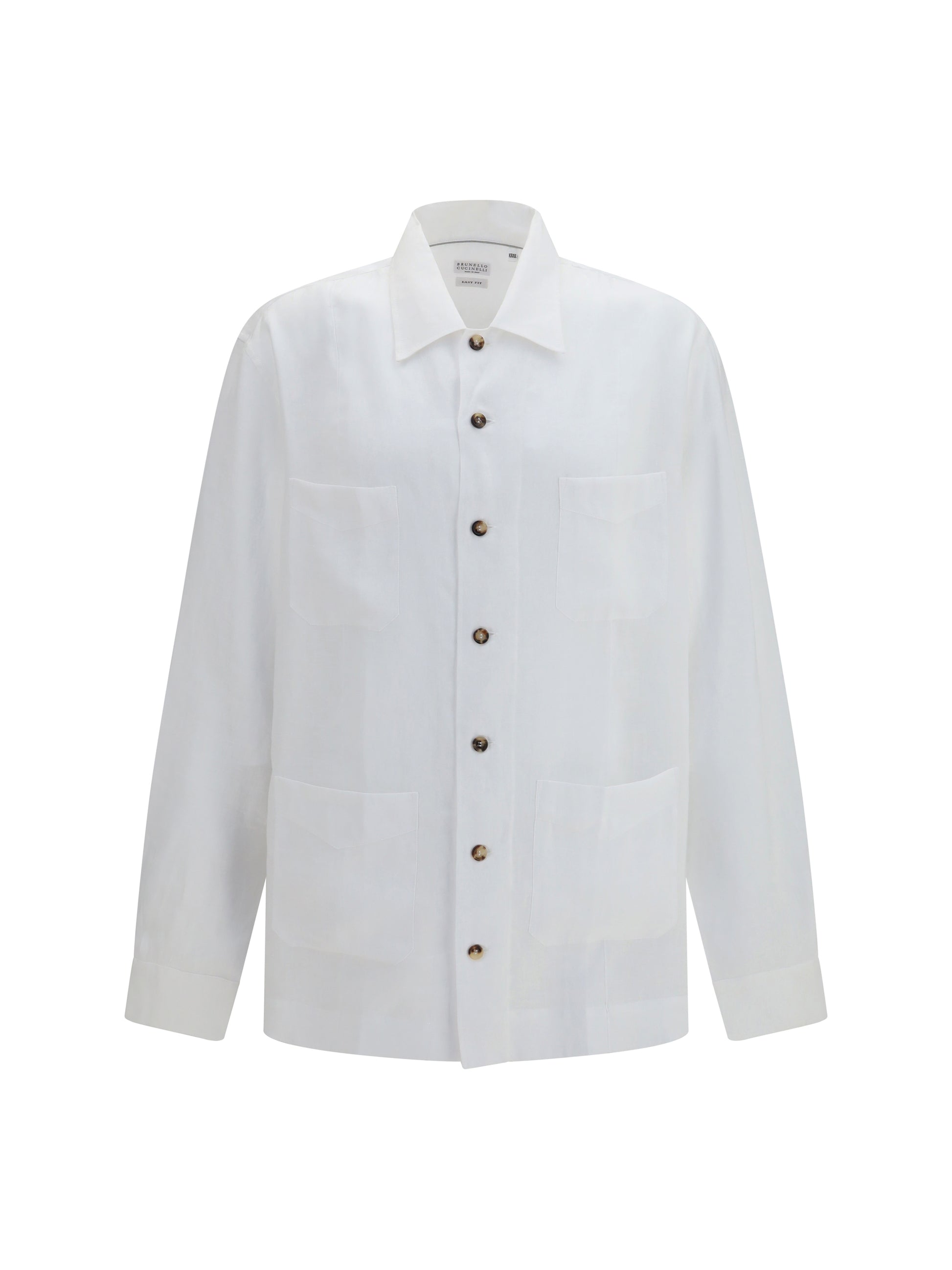 Brunello Cucinelli Men Linen Shirt BRUNELLO CUCINELLI