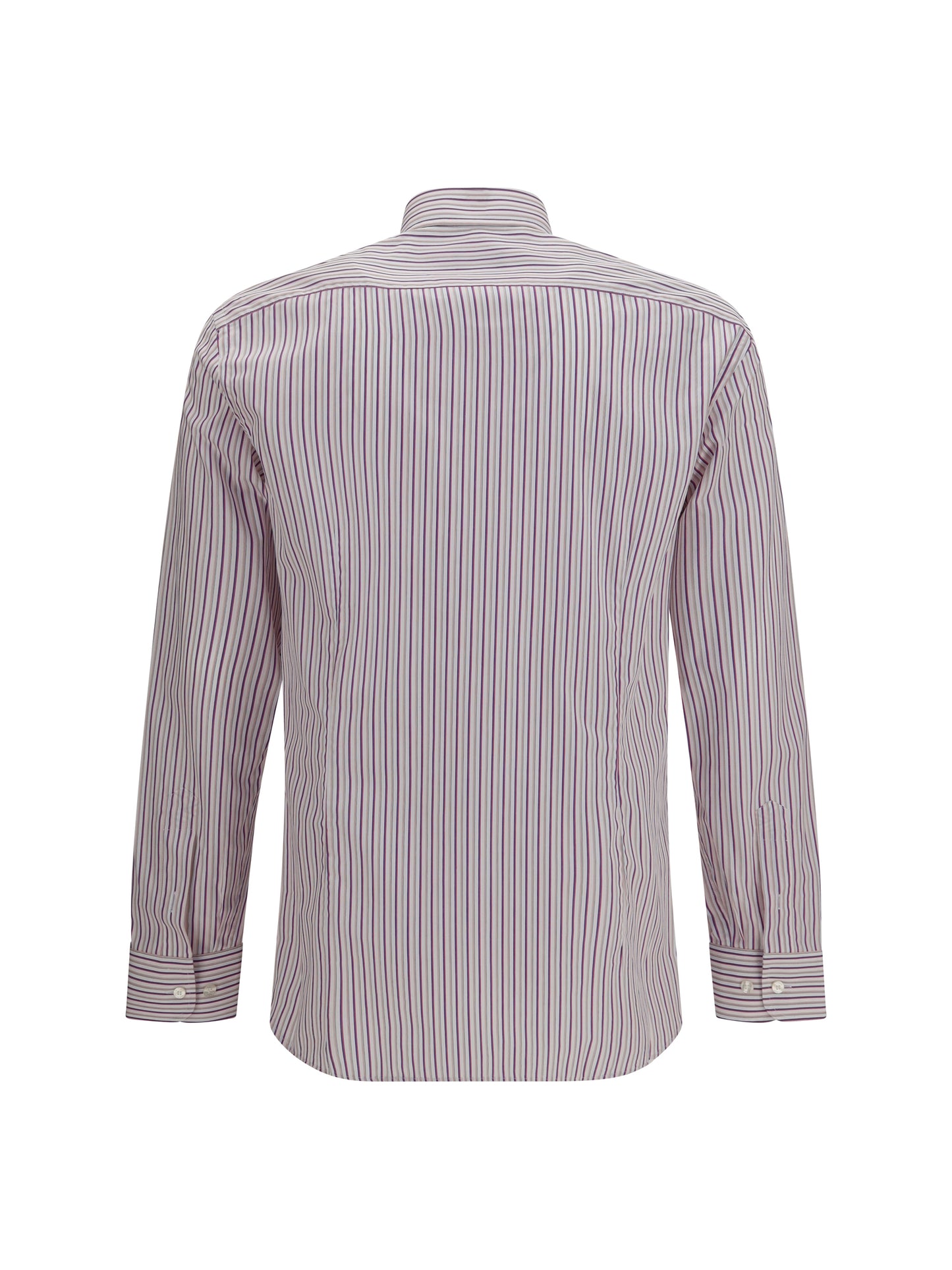 Etro Men Roma Striped Cotton Shirt With Pegaso Logo ETRO
