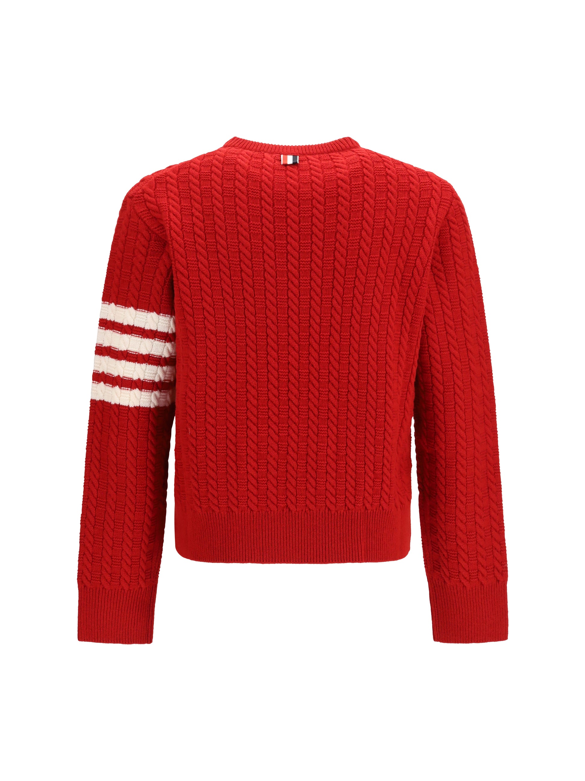 Thom Browne Men 4-Bar Merino Wool Sweater With Anchor Motif THOM BROWNE
