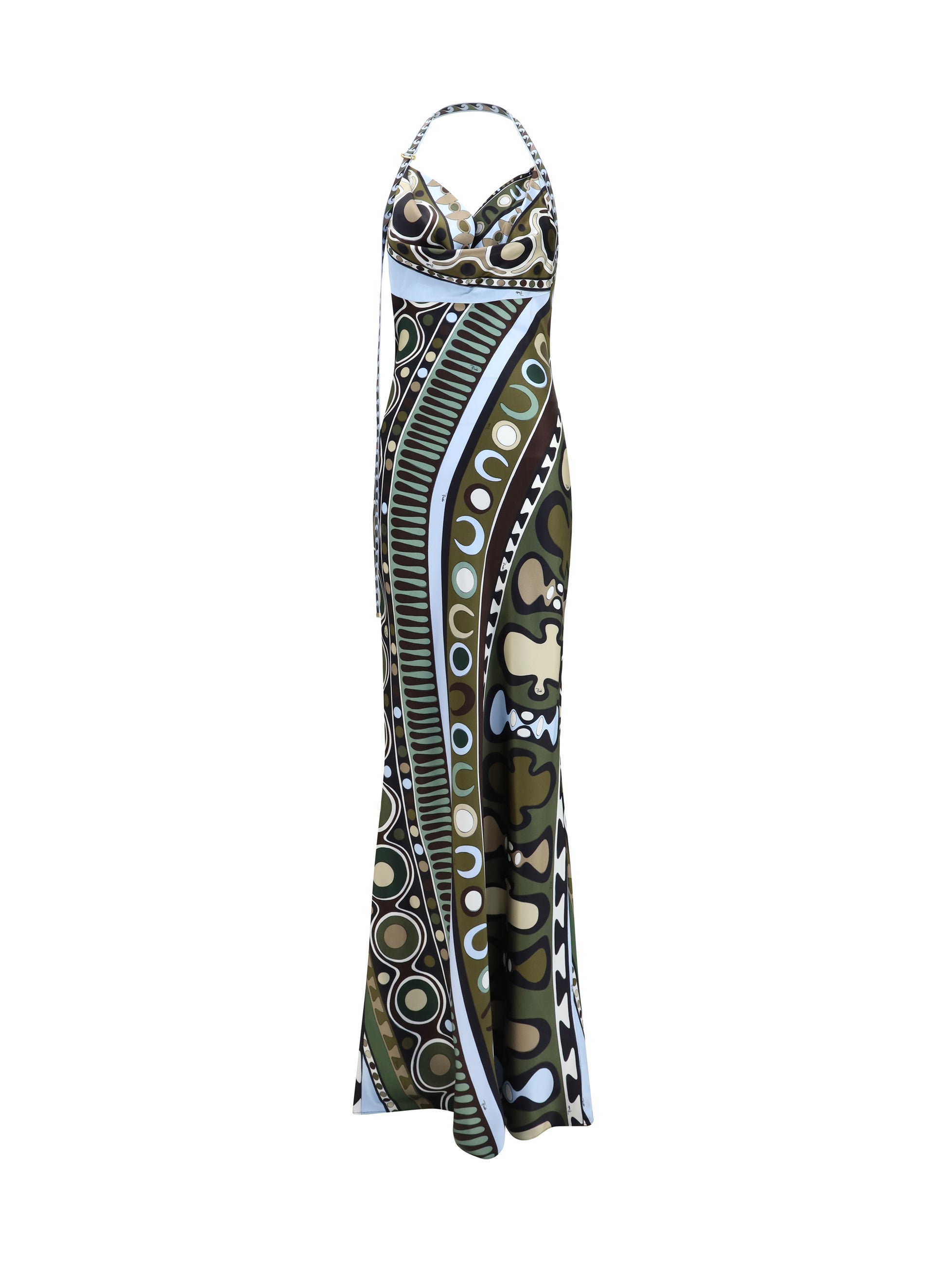 Pucci Women Long Silk-Blend Printed Dress PUCCI