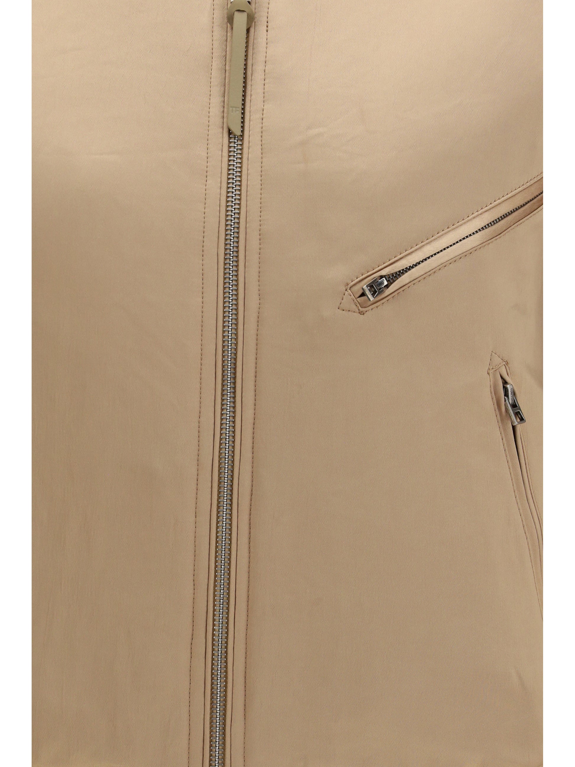 Tom Ford Women Satin Aviator Bomber Jacket TOM FORD