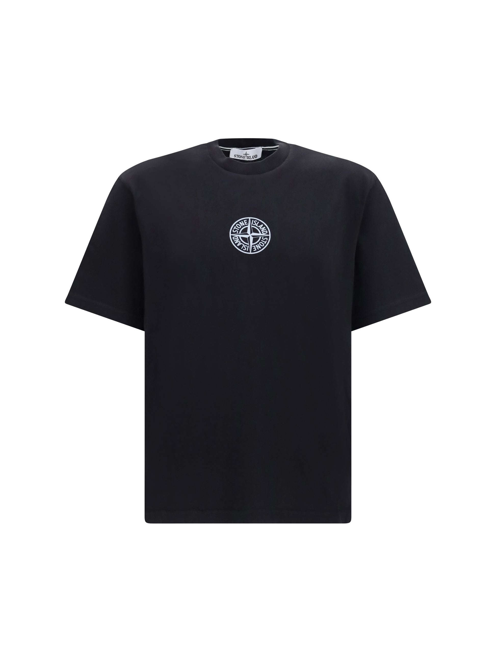 Stone Island Men Cotton Jersey T-Shirt With Central Logo STONE ISLAND