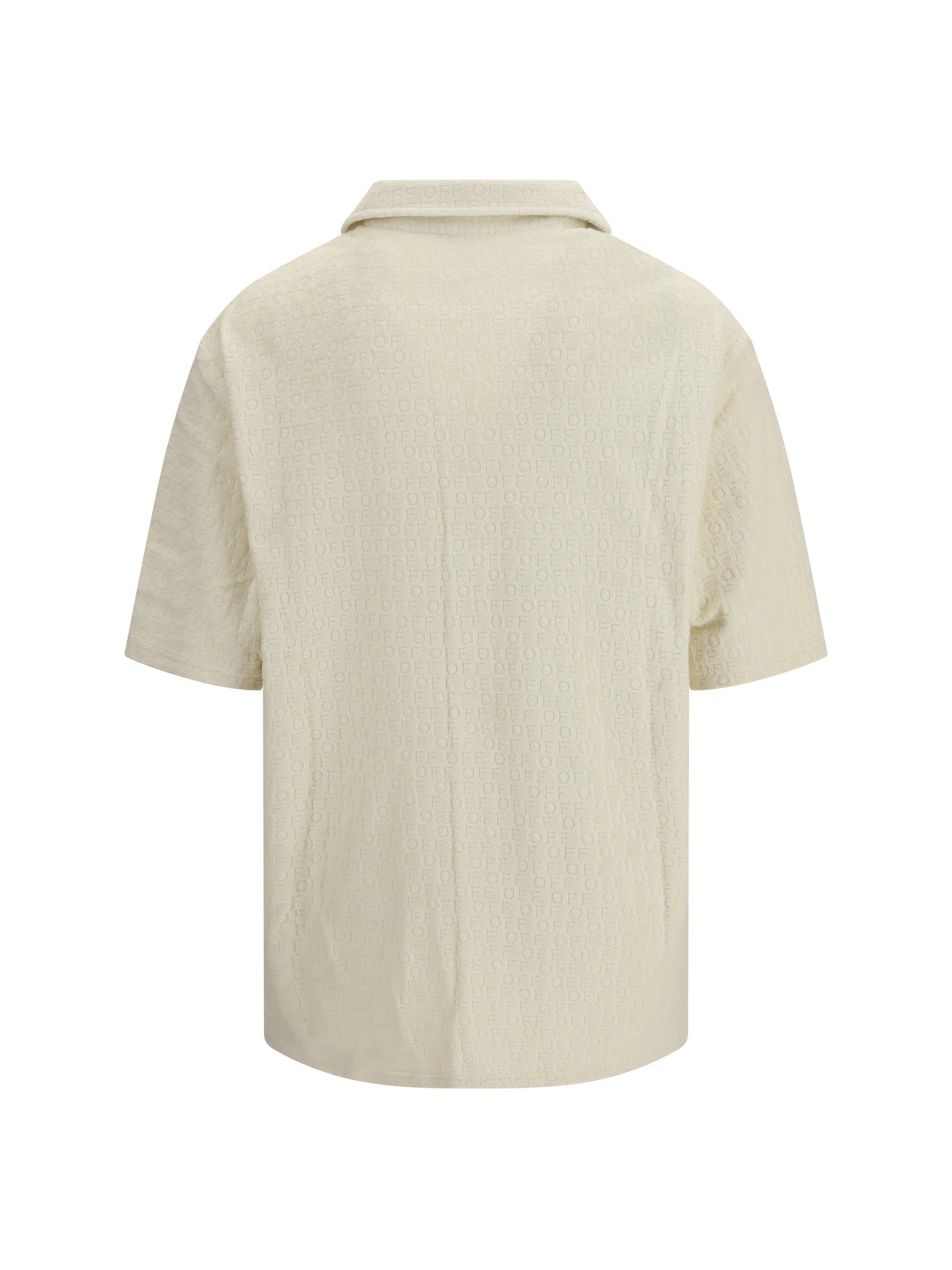 Off-White Men Off Terry Bowling Shirt OFF-WHITE