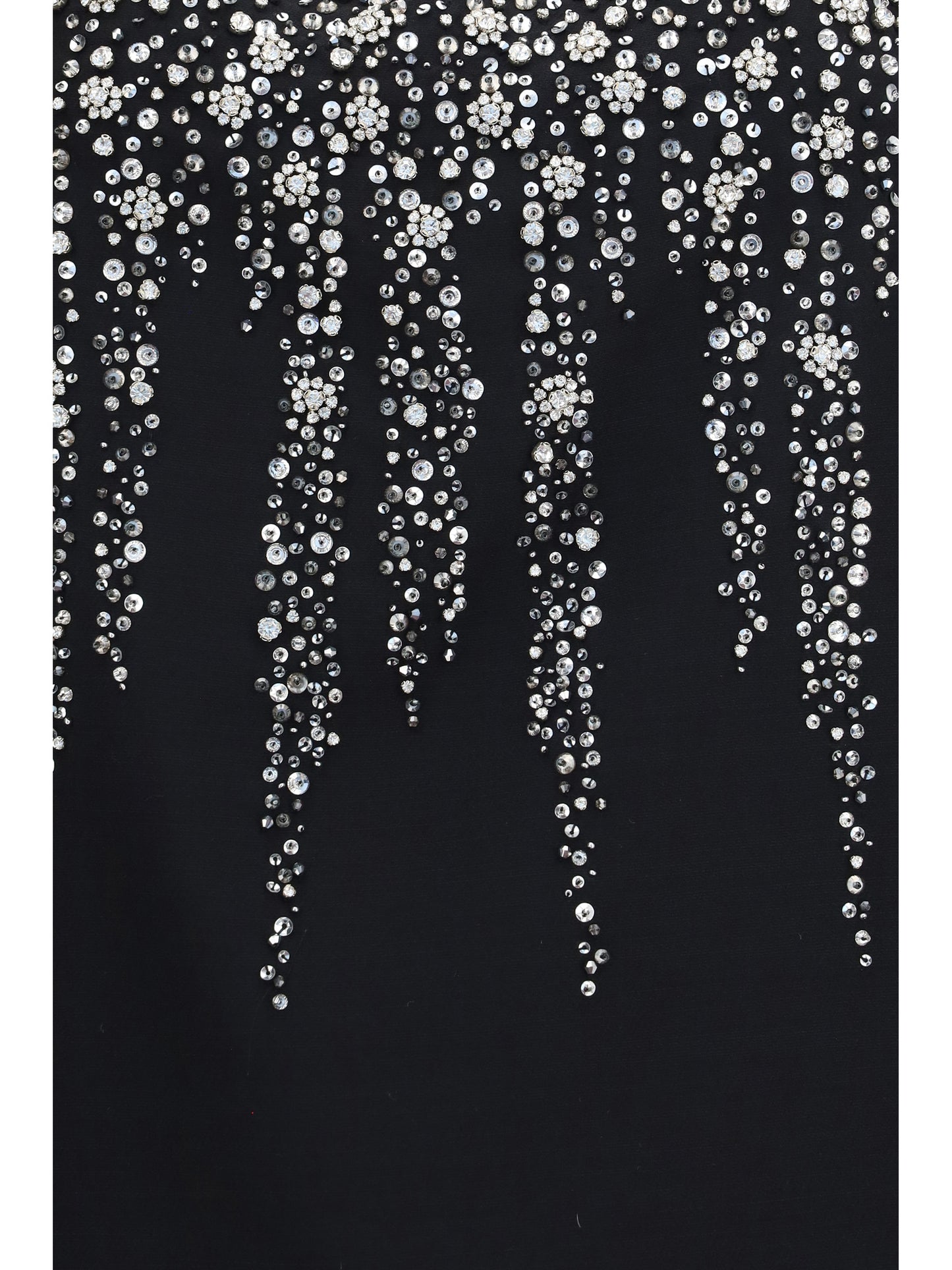 Valentino Women Embroidered Crepe Mini Dress With Jewel Details VALENTINO