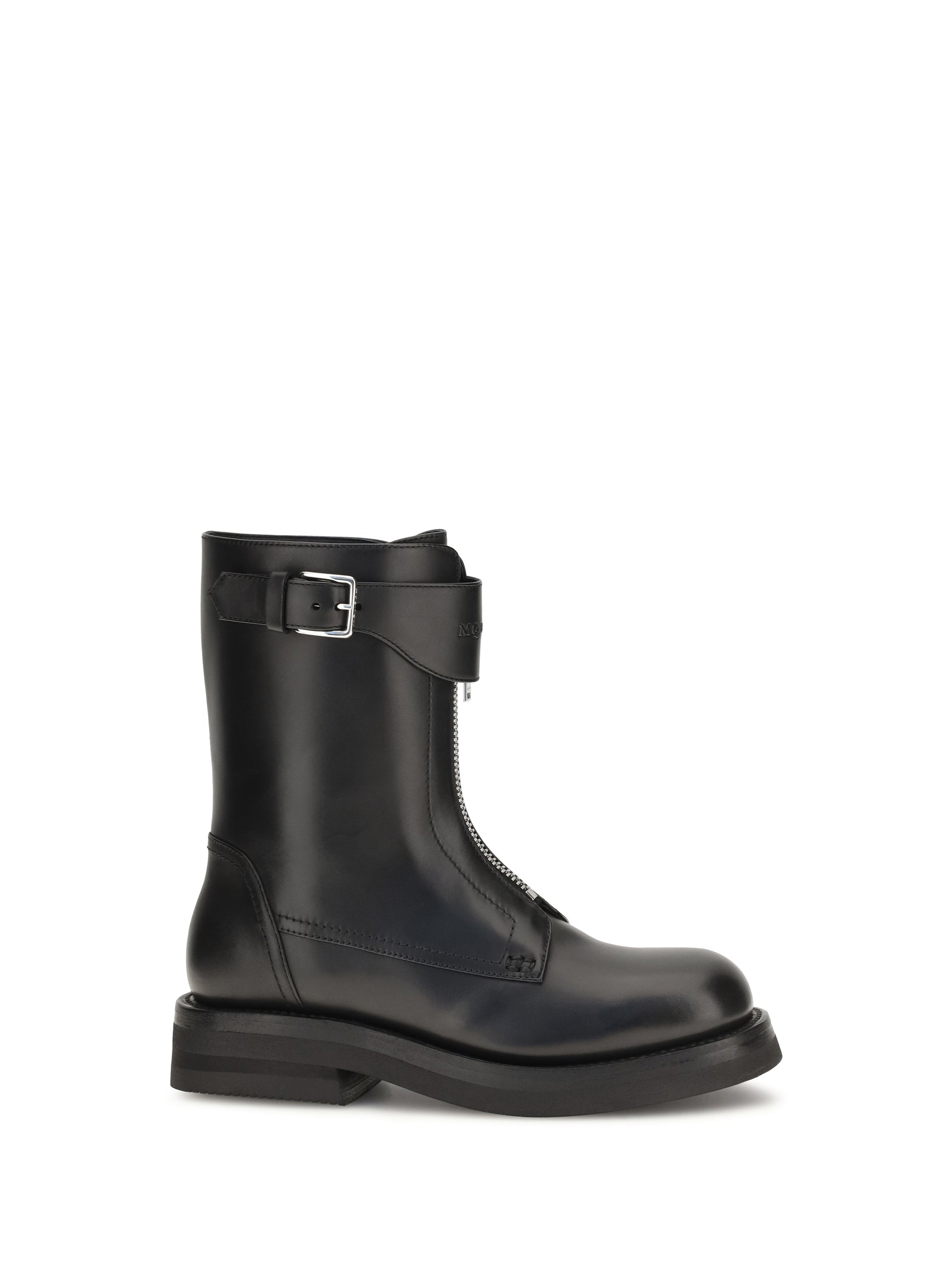 Alexander Mcqueen Women Leather Boots ALEXANDER MCQUEEN