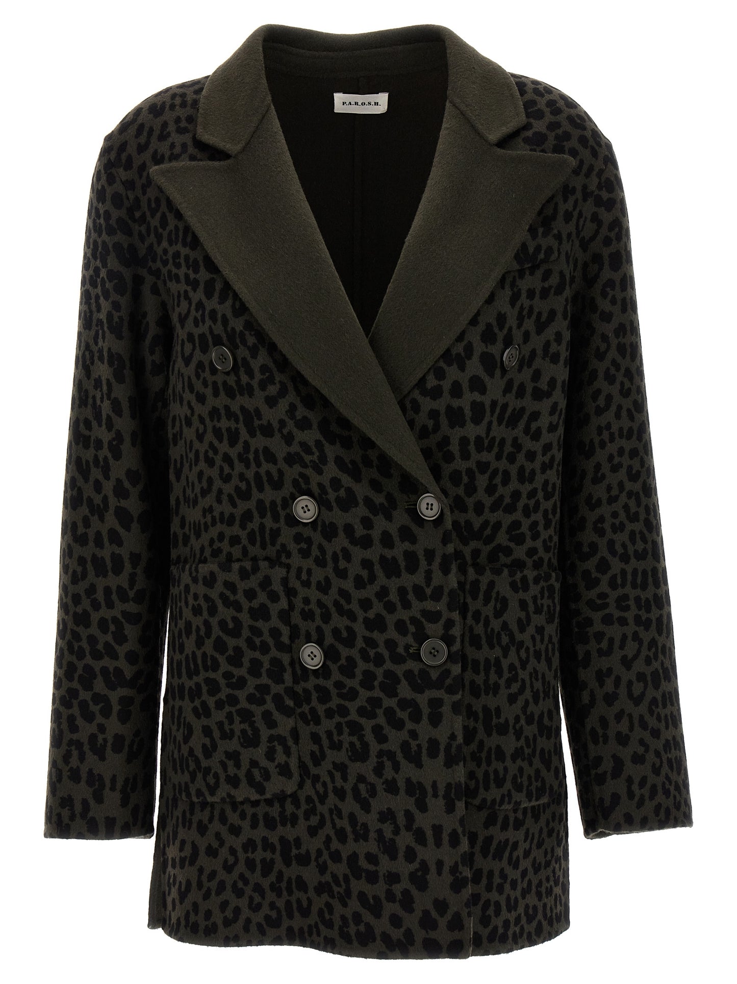 P.A.R.O.S.H. Women Animal Print Double-Breasted Blazer P.A.R.O.S.H.