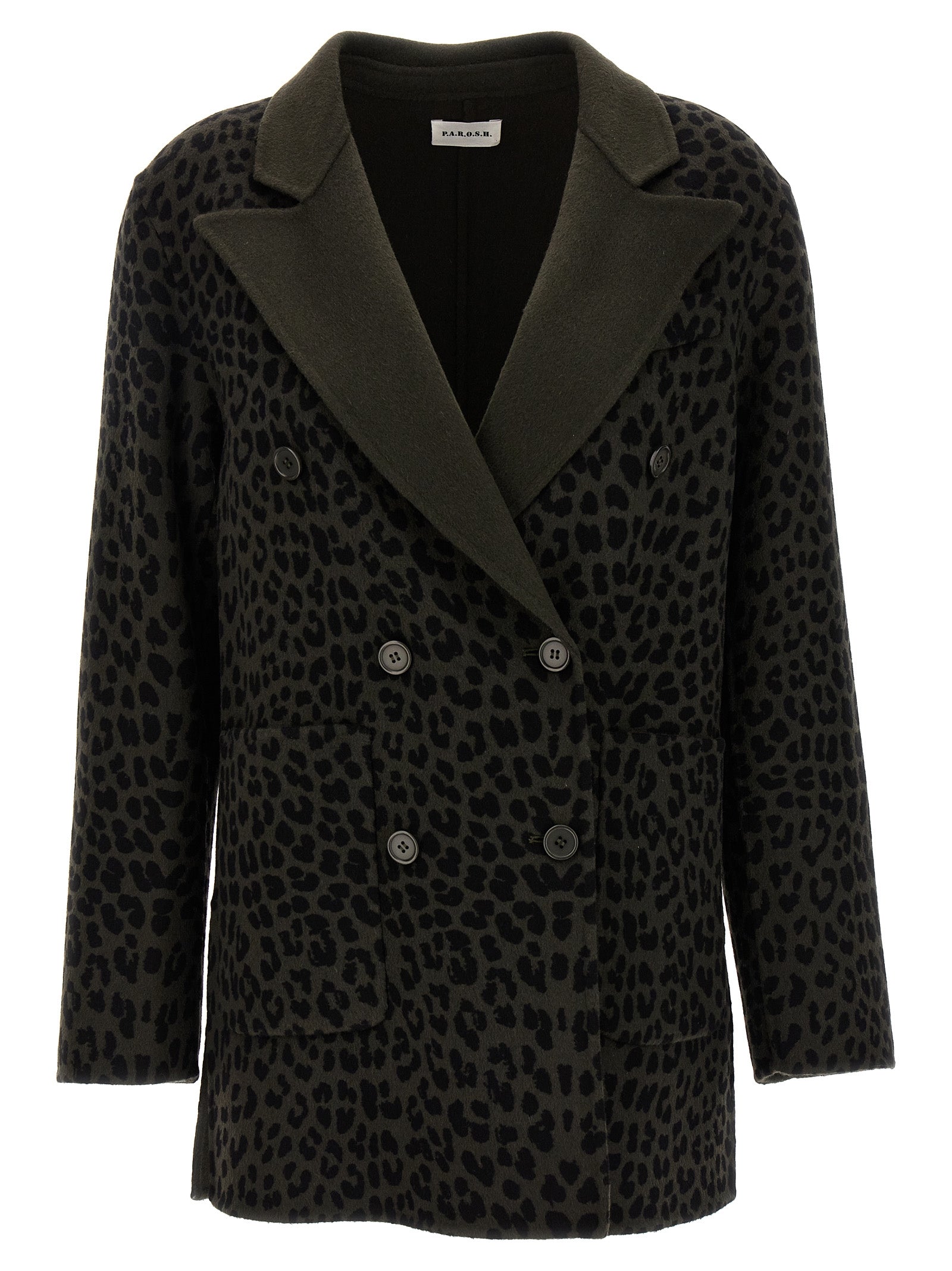 P.A.R.O.S.H. Women Animal Print Double-Breasted Blazer P.A.R.O.S.H.