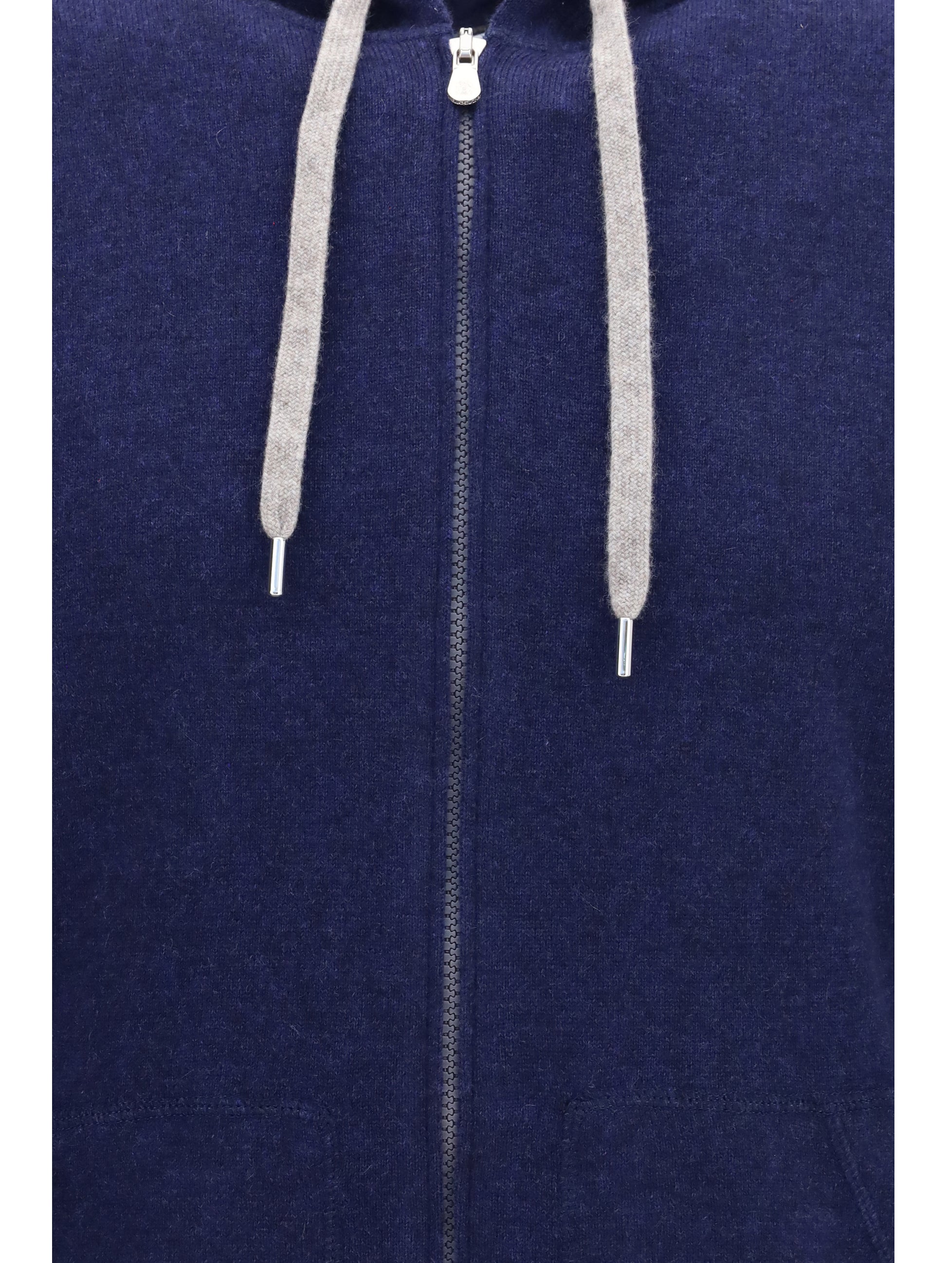 Brunello Cucinelli Men Cashmere Zip Up Hoodie BRUNELLO CUCINELLI