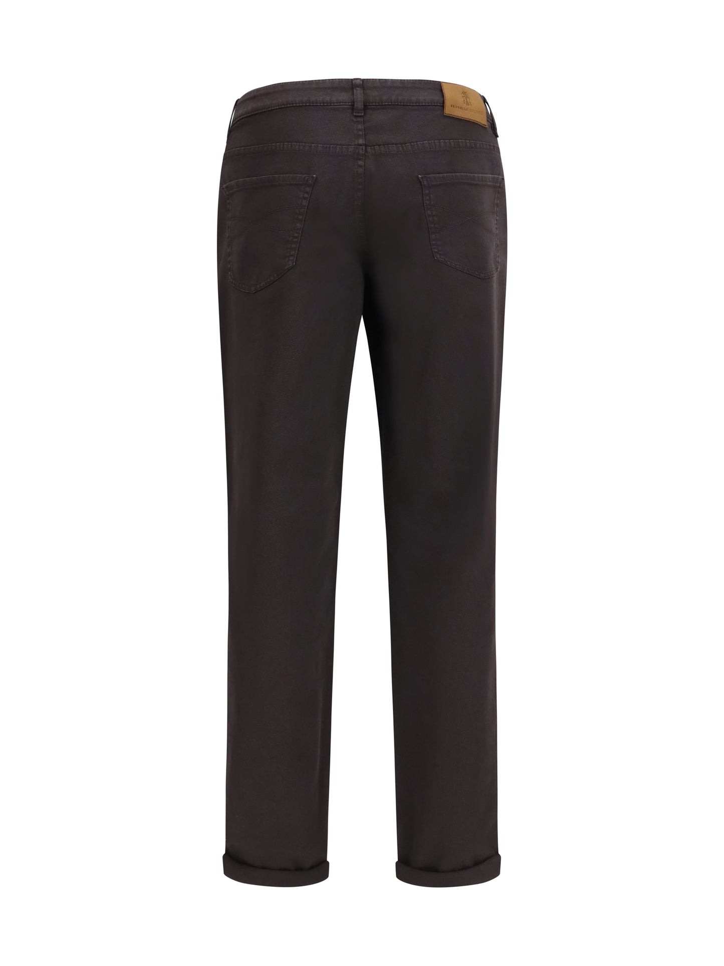 Brunello Cucinelli Men Jeans With Turn-Up Hem BRUNELLO CUCINELLI