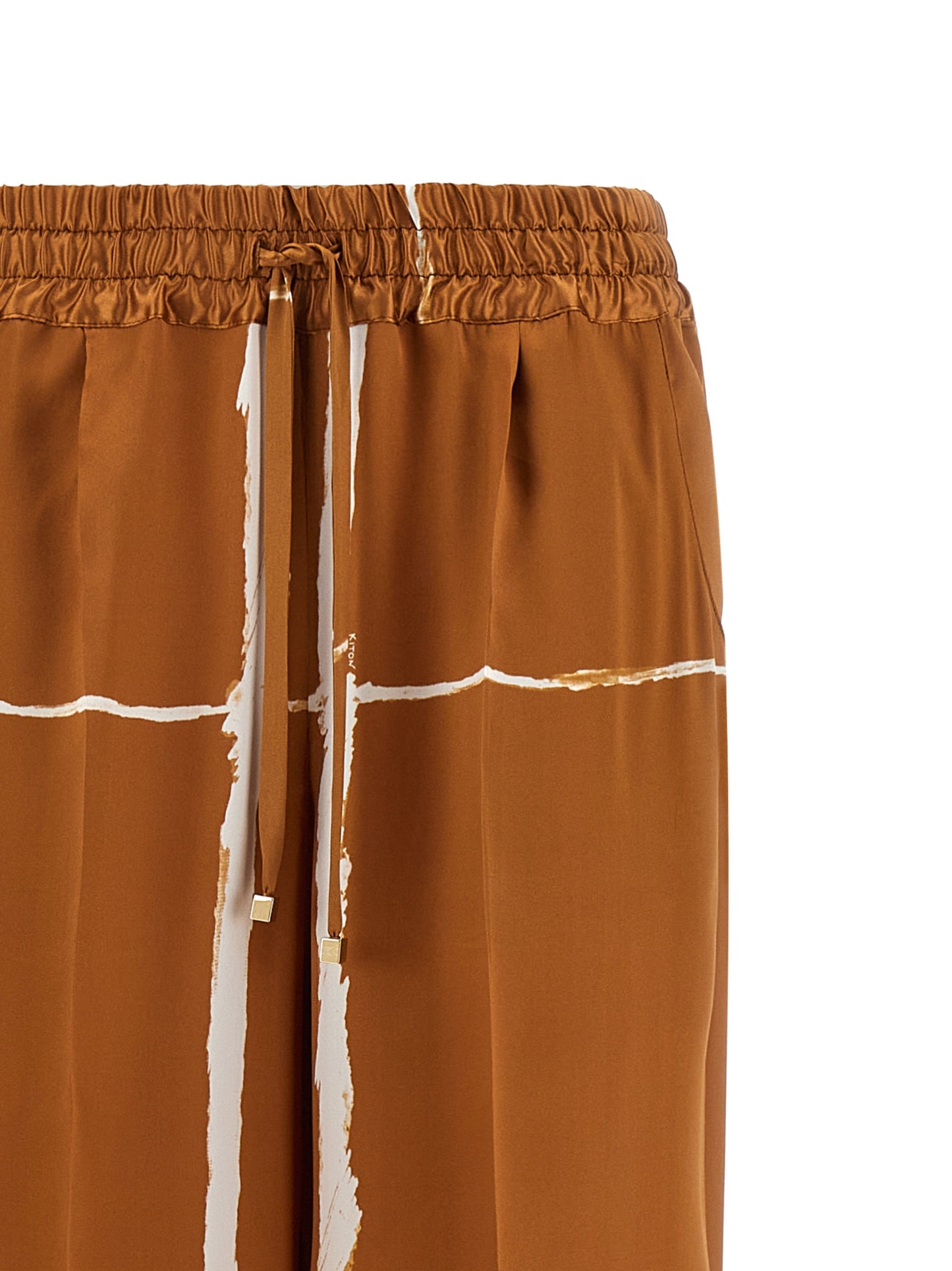 Kiton Women Silk Pants KITON