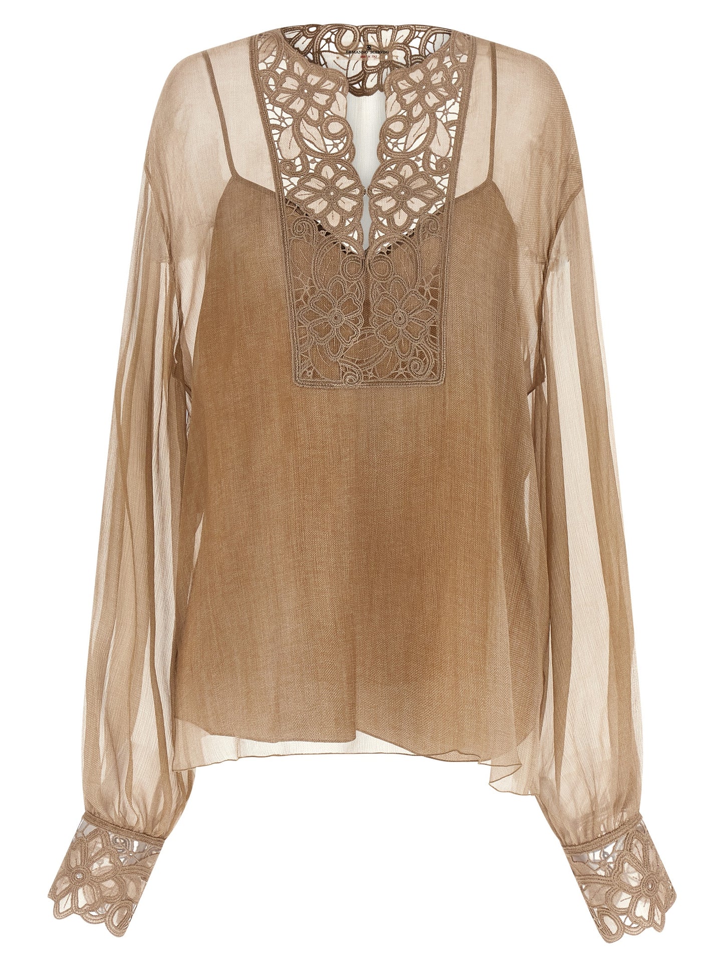 Ermanno Scervino Women Floral Carving Blouse ERMANO SCERVINO
