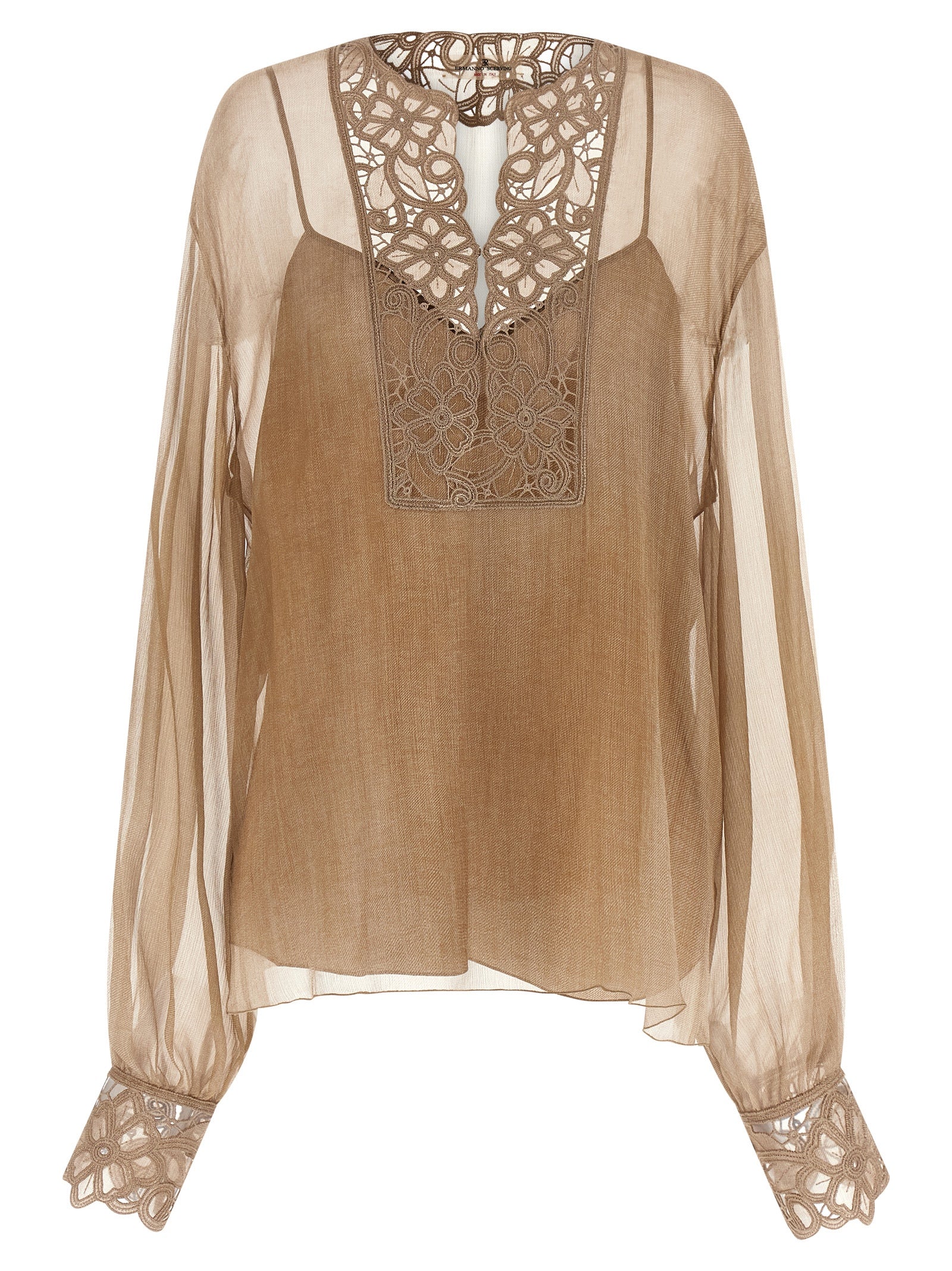 Ermanno Scervino Women Floral Carving Blouse ERMANO SCERVINO