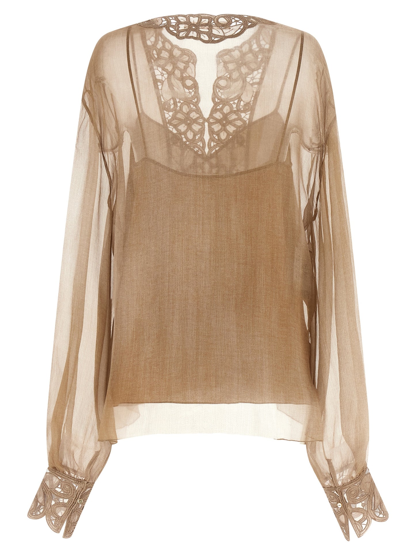 Ermanno Scervino Women Floral Carving Blouse ERMANO SCERVINO