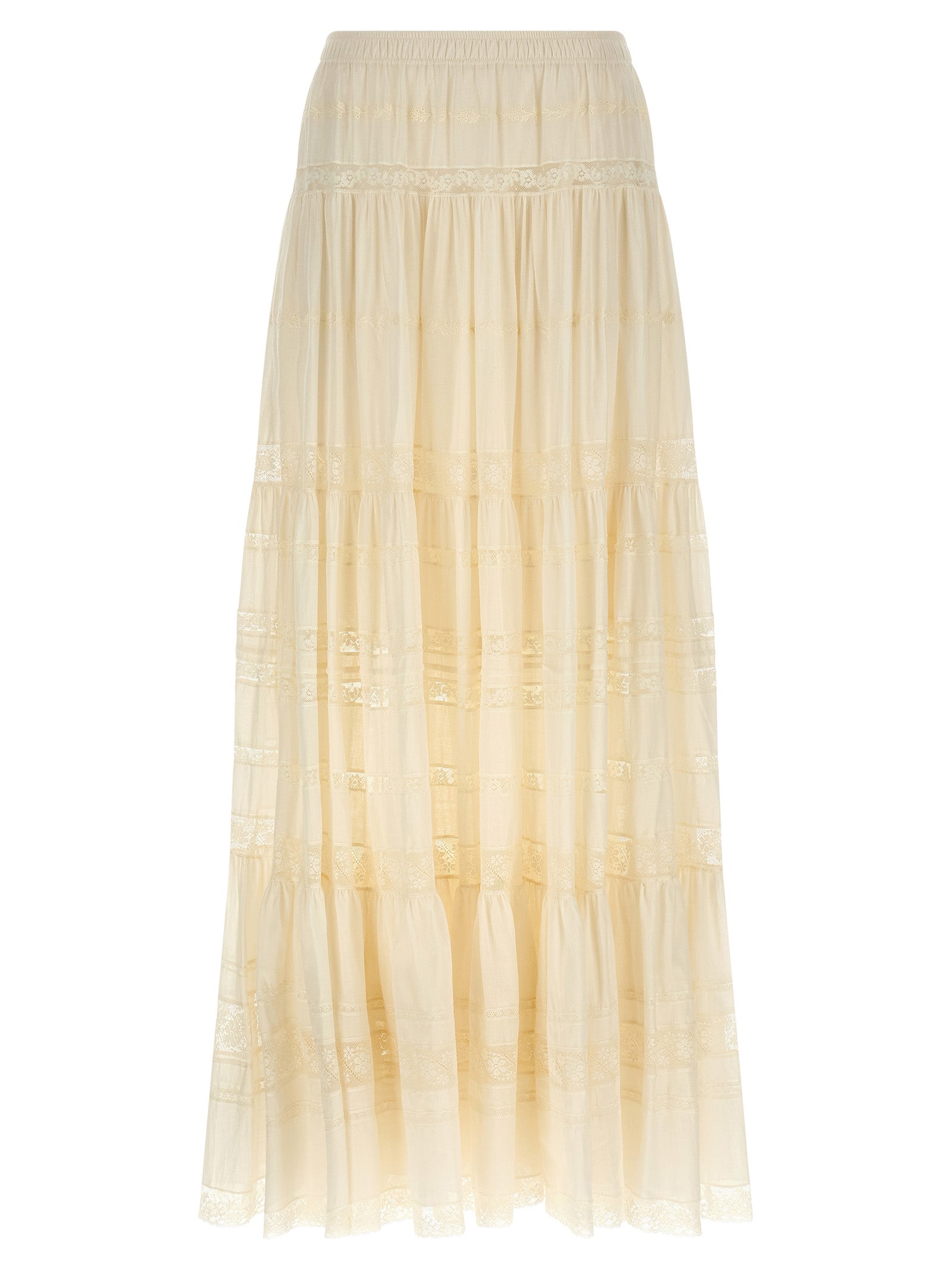 Ermanno Scervino Women Lace Insert Skirt ERMANO SCERVINO