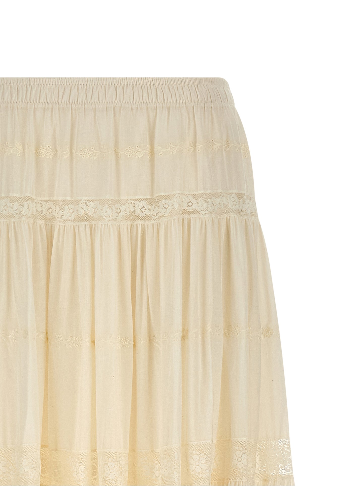 Ermanno Scervino Women Lace Insert Skirt ERMANO SCERVINO
