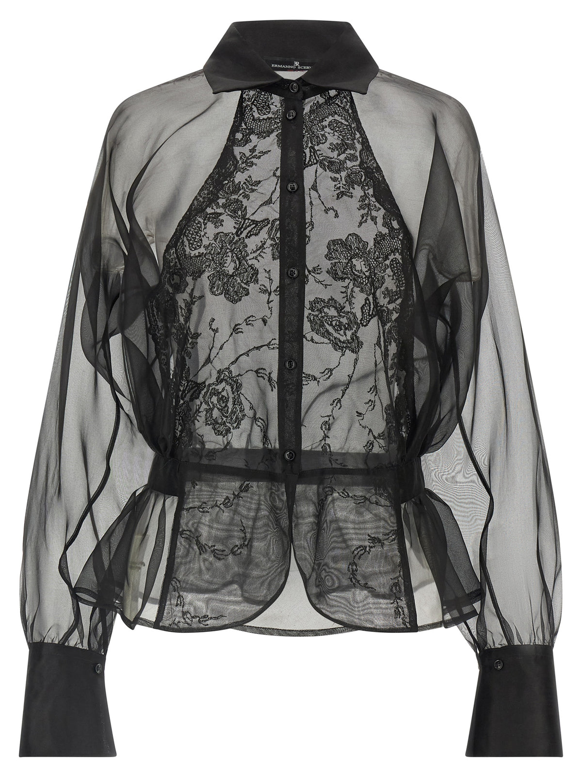 Ermanno Scervino Women Silk And Lace Shirt ERMANO SCERVINO