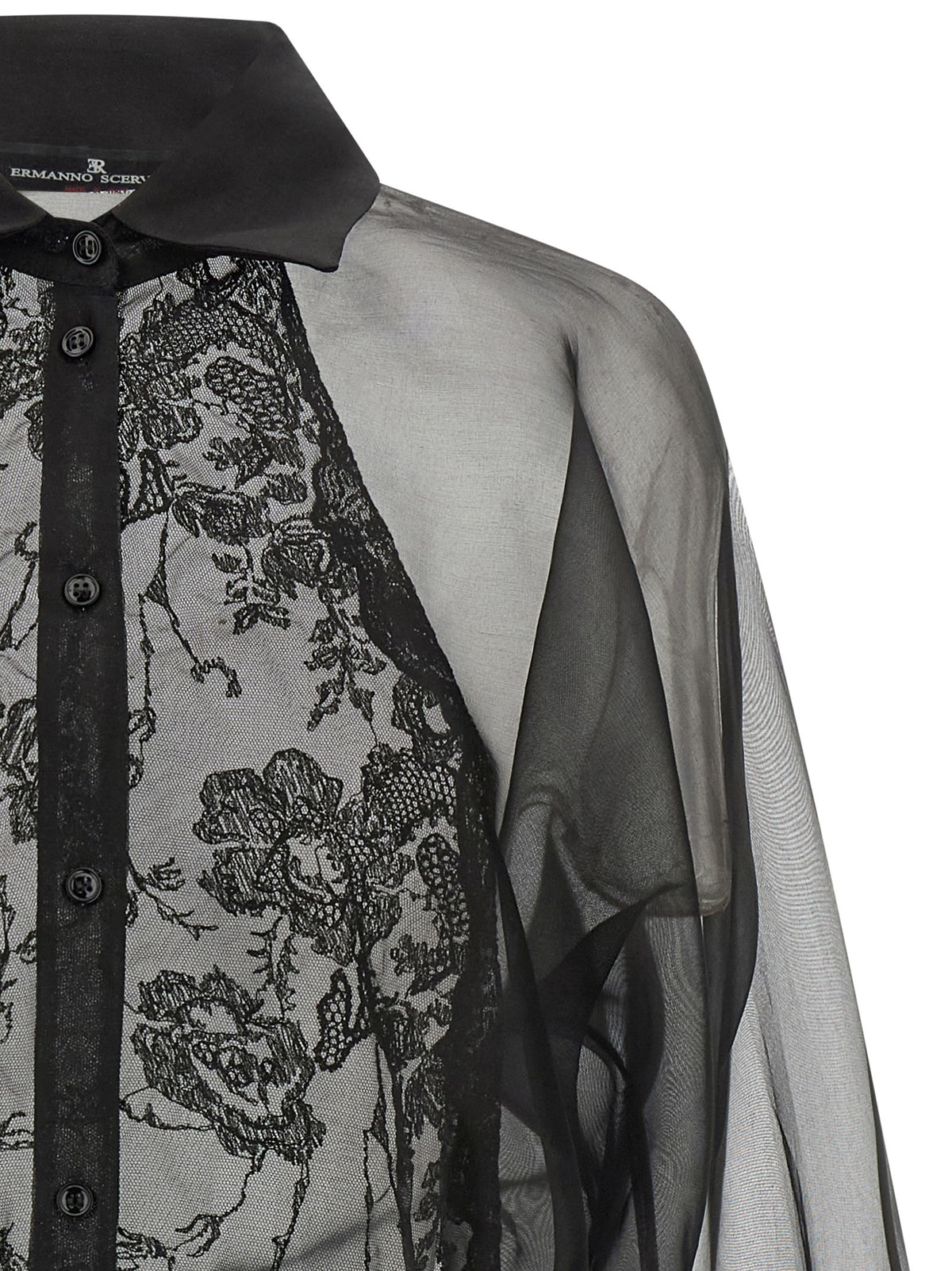 Ermanno Scervino Women Silk And Lace Shirt ERMANO SCERVINO