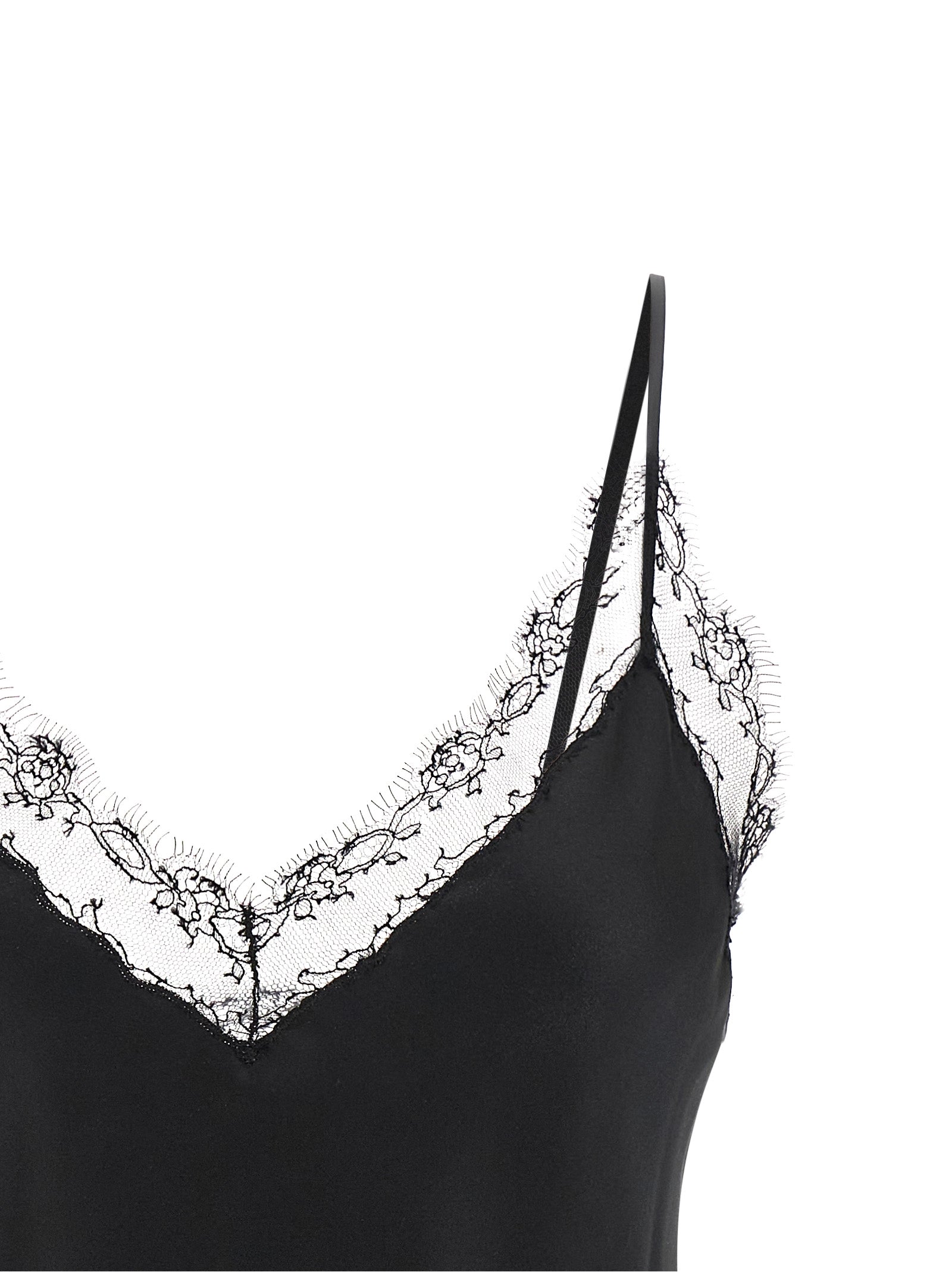 Ermanno Scervino Women Silk Lingerie Top With Lace ERMANO SCERVINO