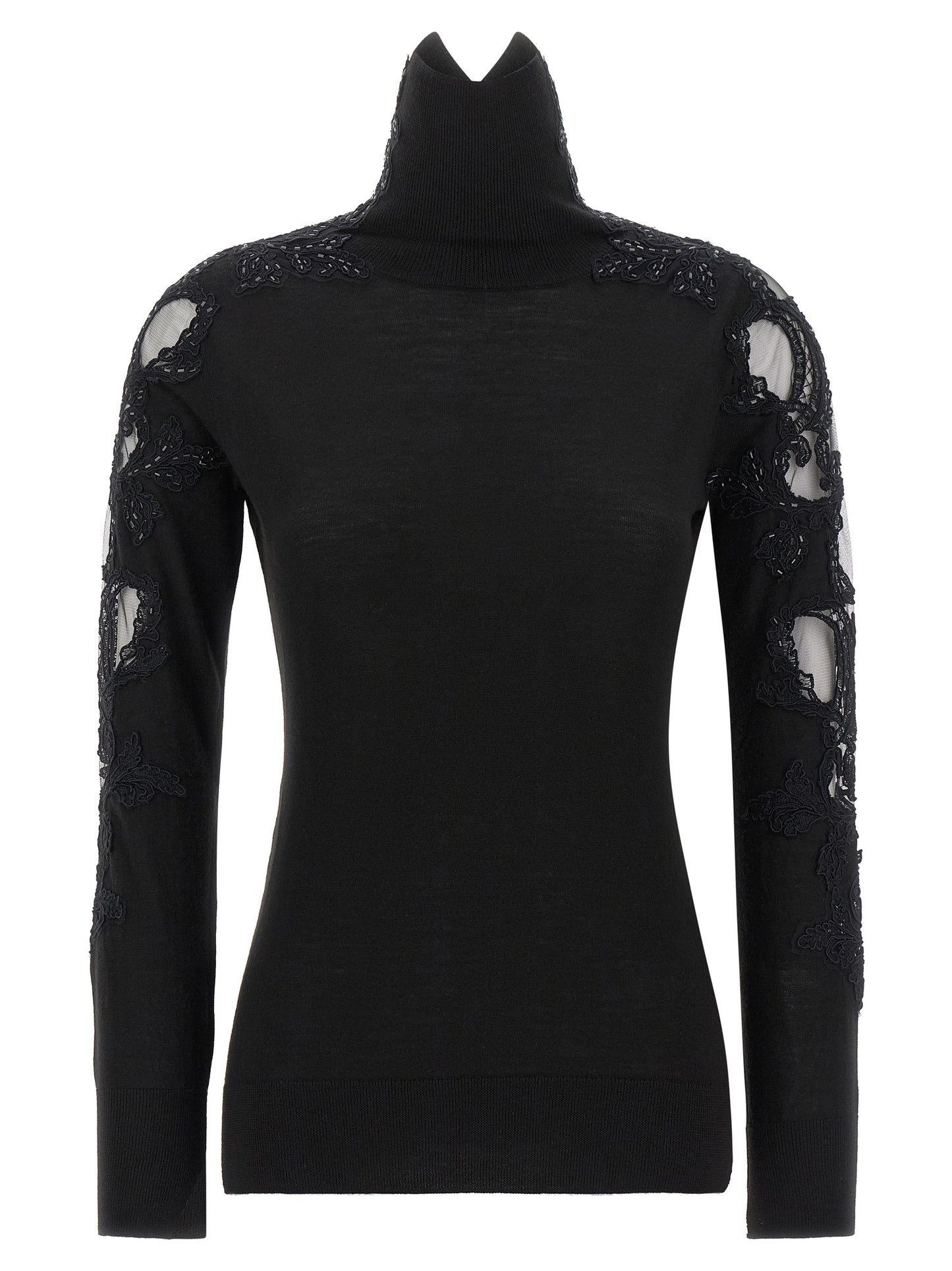 Ermanno Scervino Women High Neck With Lace Inserts ERMANO SCERVINO