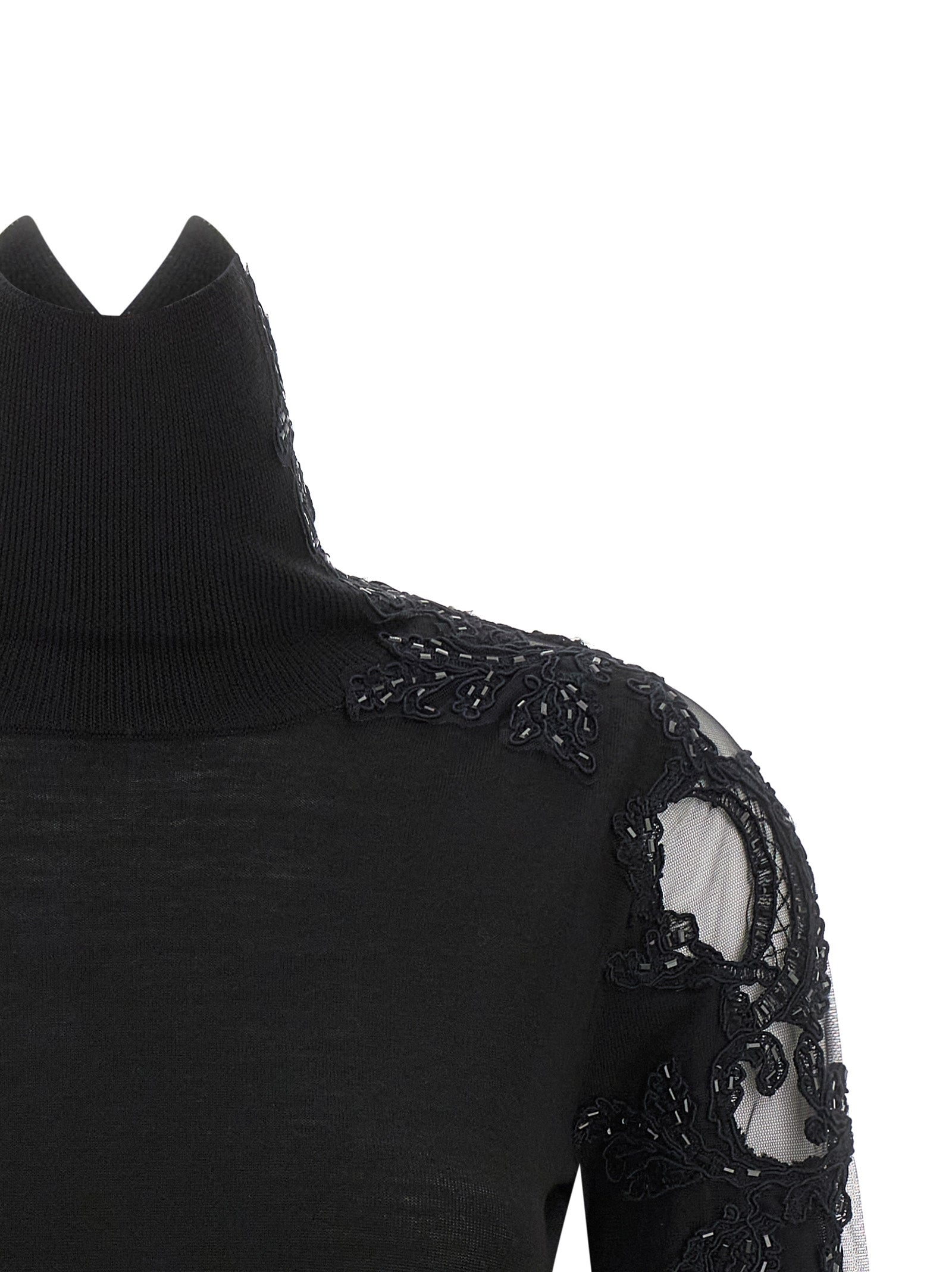 Ermanno Scervino Women High Neck With Lace Inserts ERMANO SCERVINO