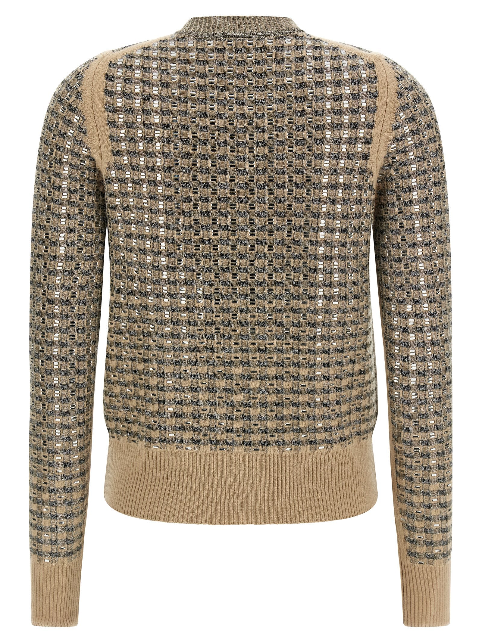Ermanno Scervino Women Check Cardigan With Crystals ERMANO SCERVINO