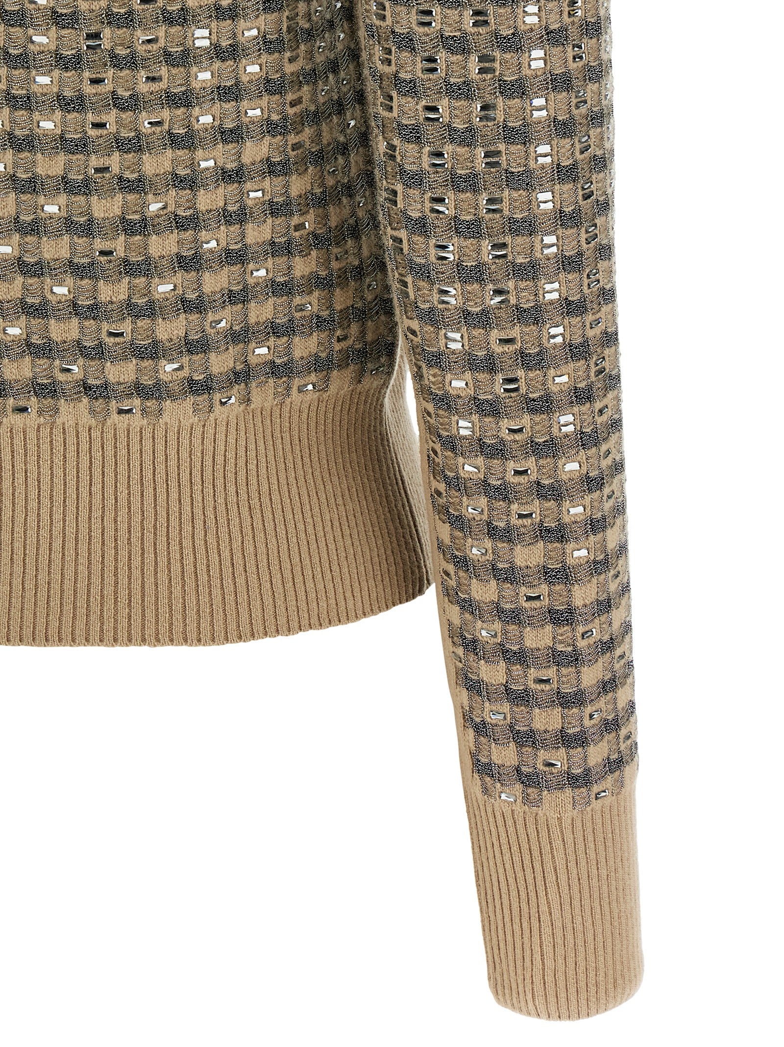 Ermanno Scervino Women Check Cardigan With Crystals ERMANO SCERVINO