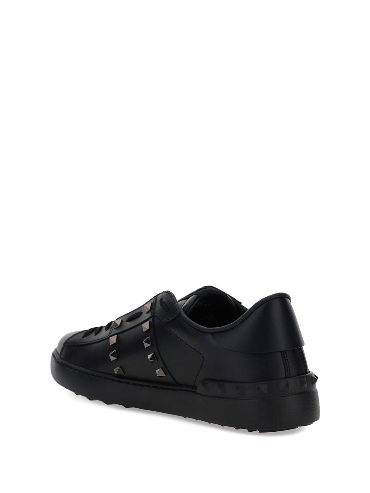 Valentino Garavani Men Rockstud Untitled Calf Leather Sneakers VALENTINO GARAVANI