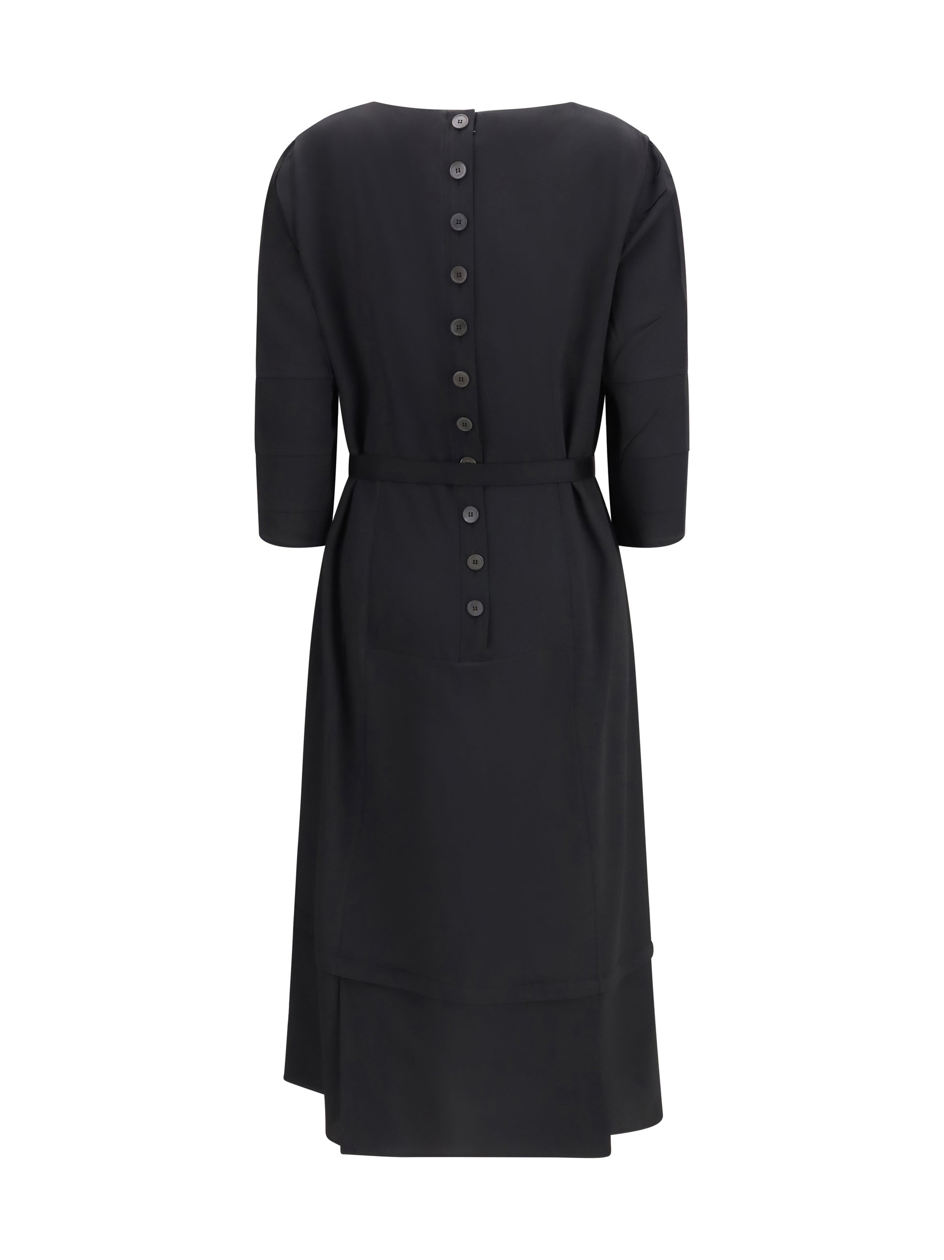 Prada Women Wool And Silk Midi Dress PRADA