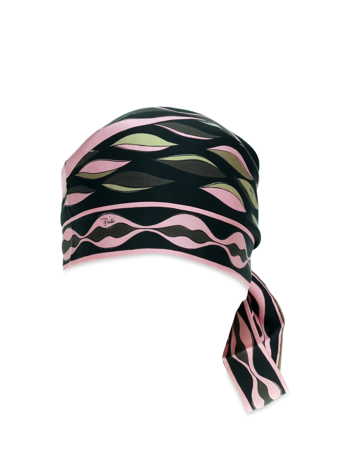 Pucci Women Dune Print Silk Twill Triangle Bandana PUCCI