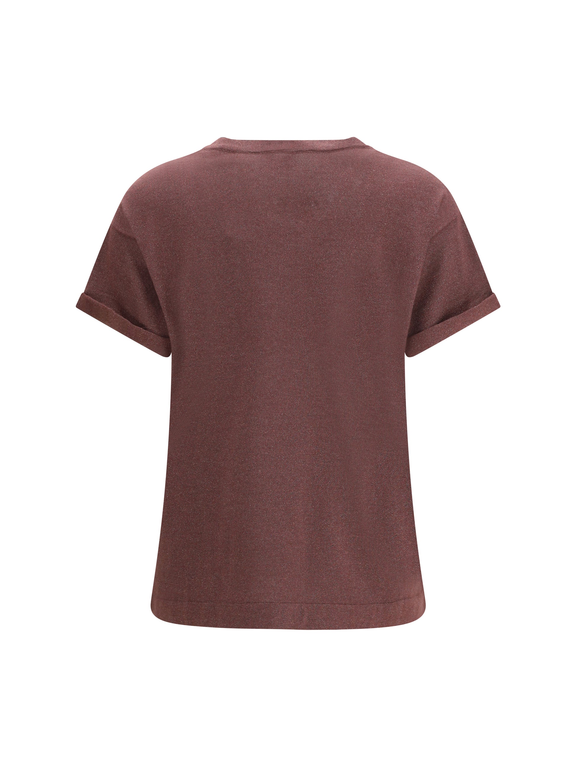 Brunello Cucinelli Women Cashmere Glitter T-Shirt BRUNELLO CUCINELLI