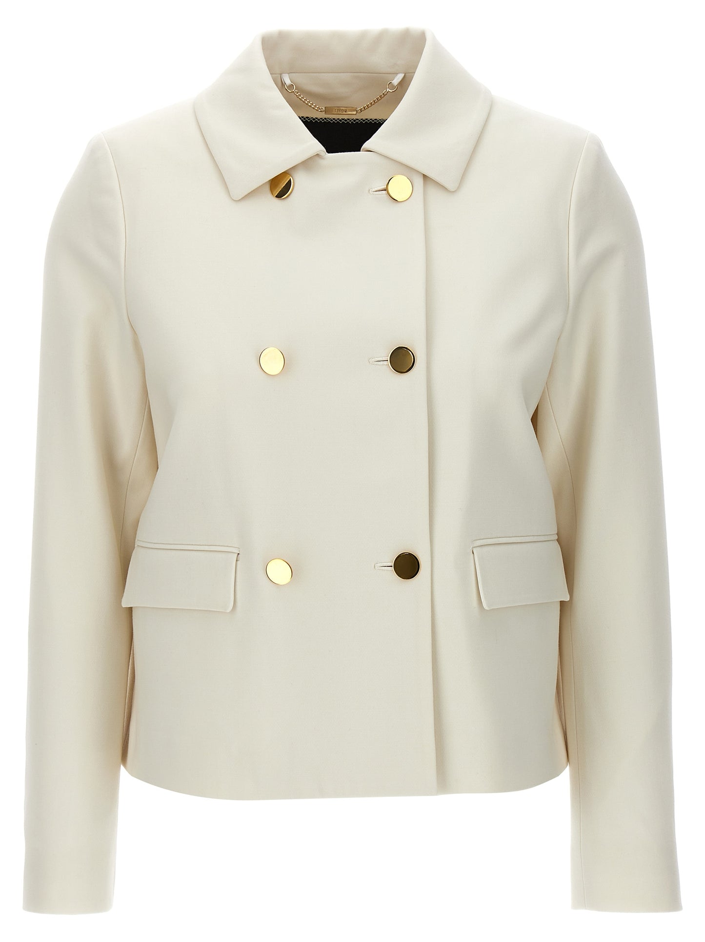 Kiton Women Cropped Double-Breasted Jacket KITON