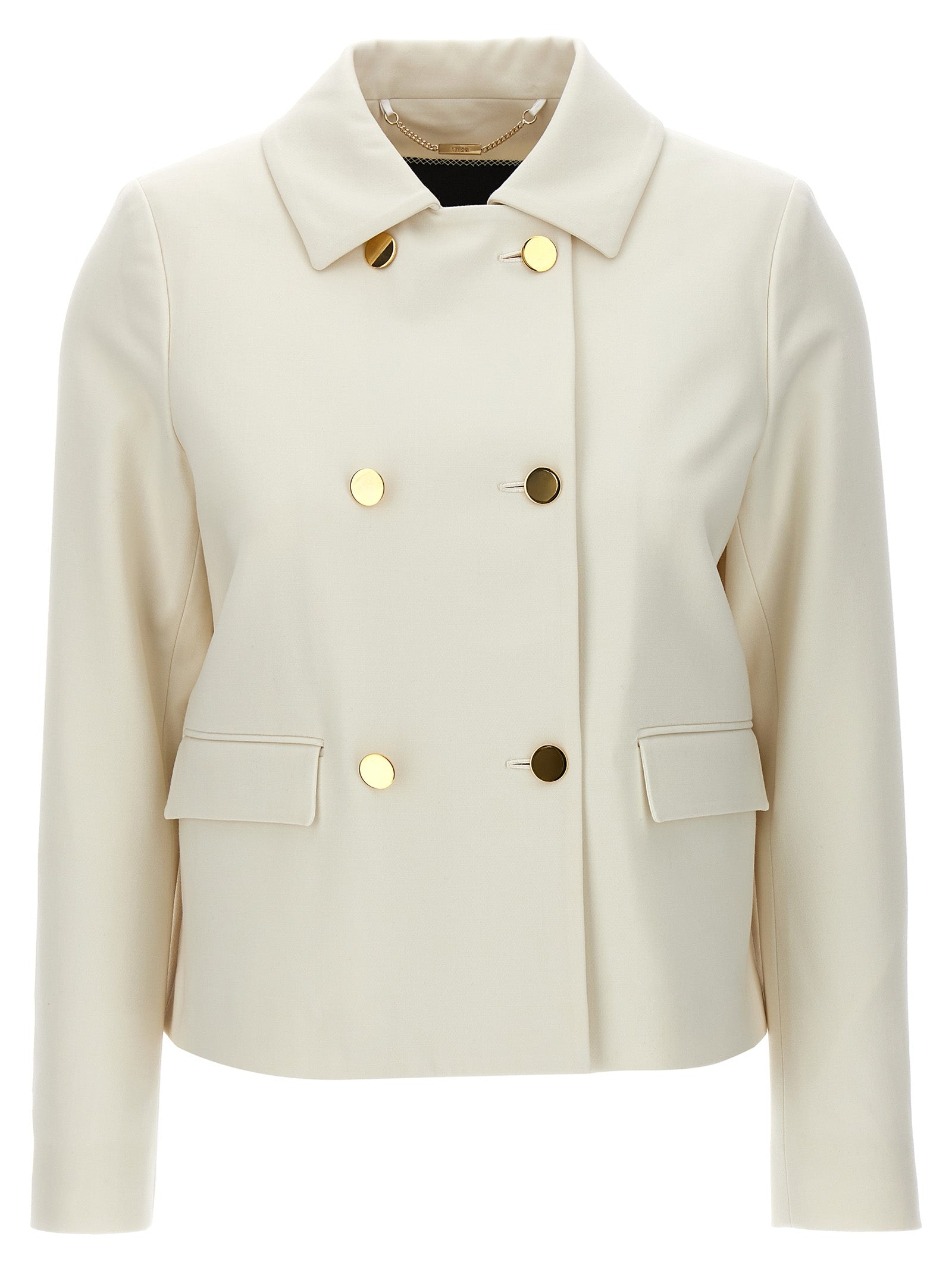 Kiton Women Cropped Double-Breasted Jacket KITON