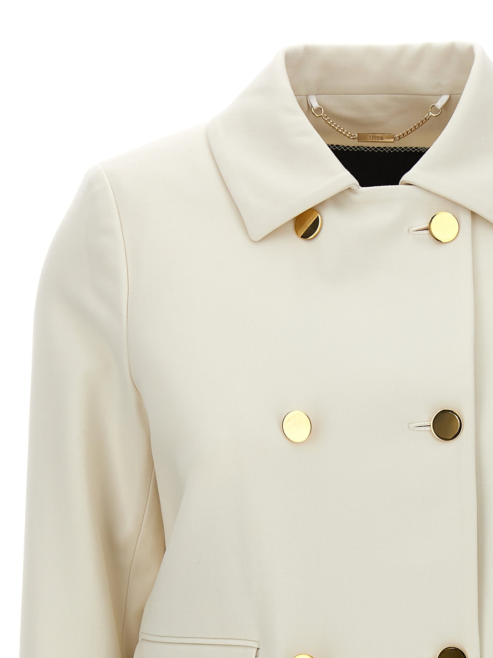 Kiton Women Cropped Double-Breasted Jacket KITON