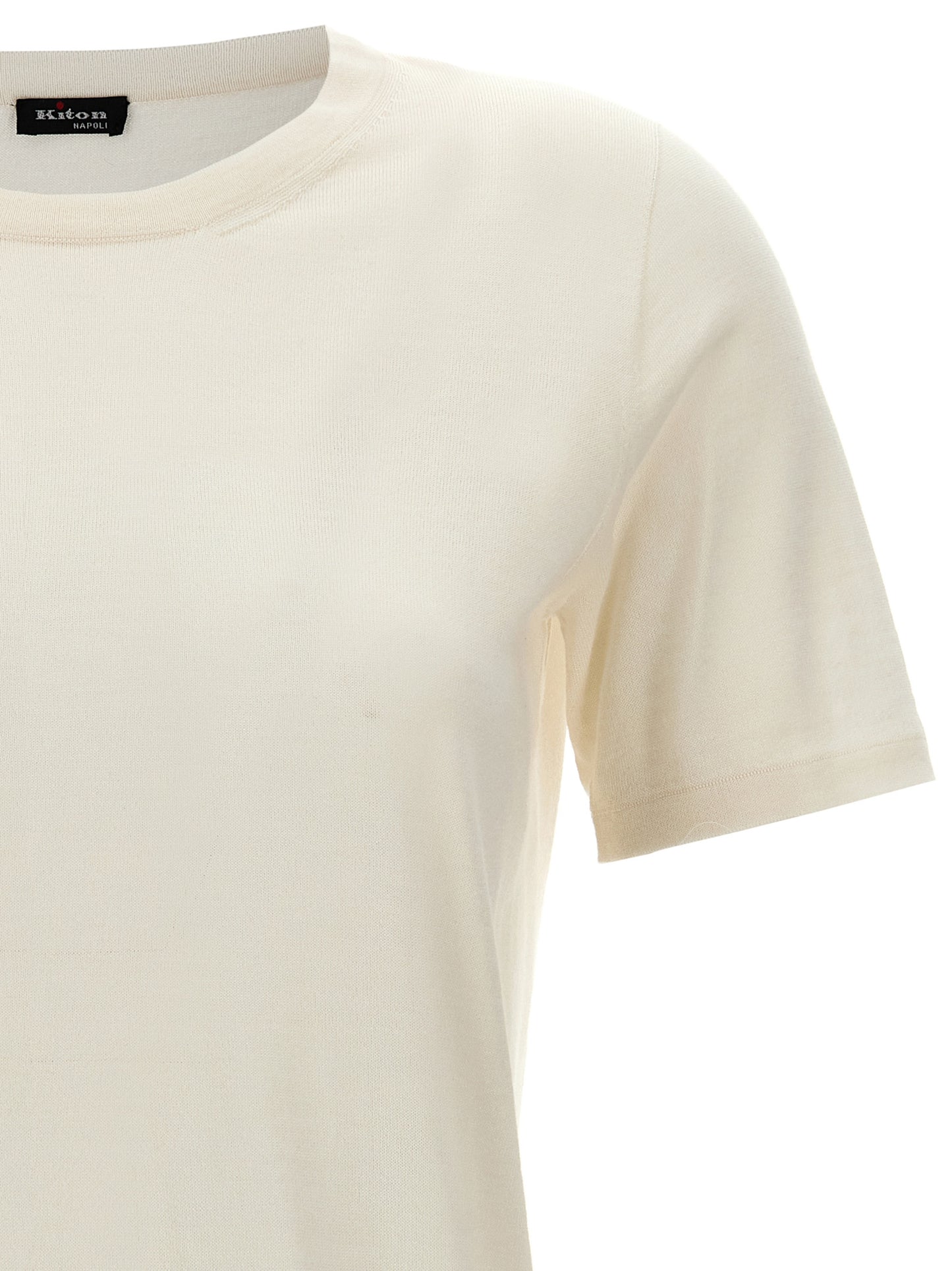 Kiton Women Silk Cashmere T-Shirt KITON