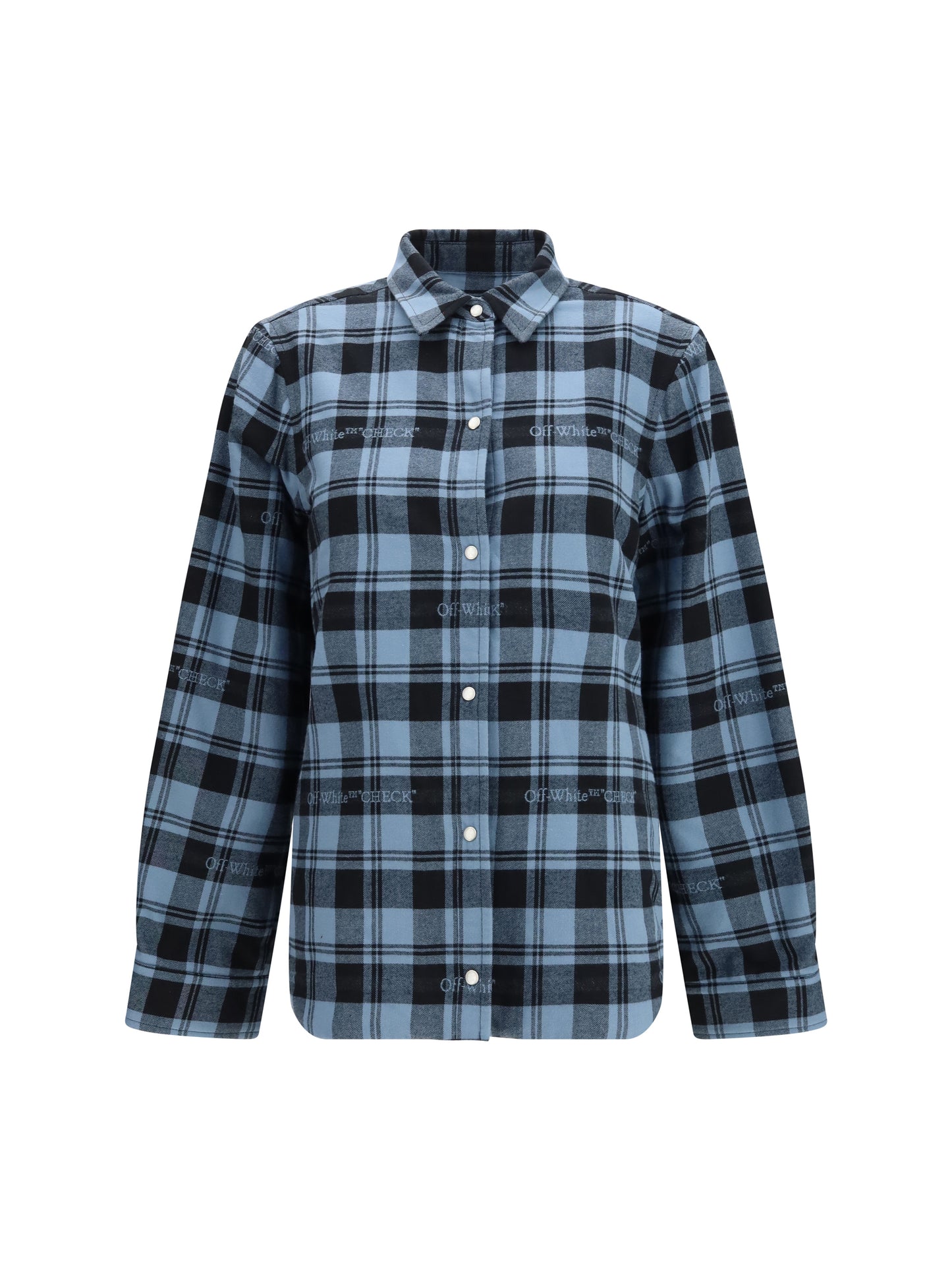 Off-White Women Check Flannel Padded Overshirt OFF-WHITE