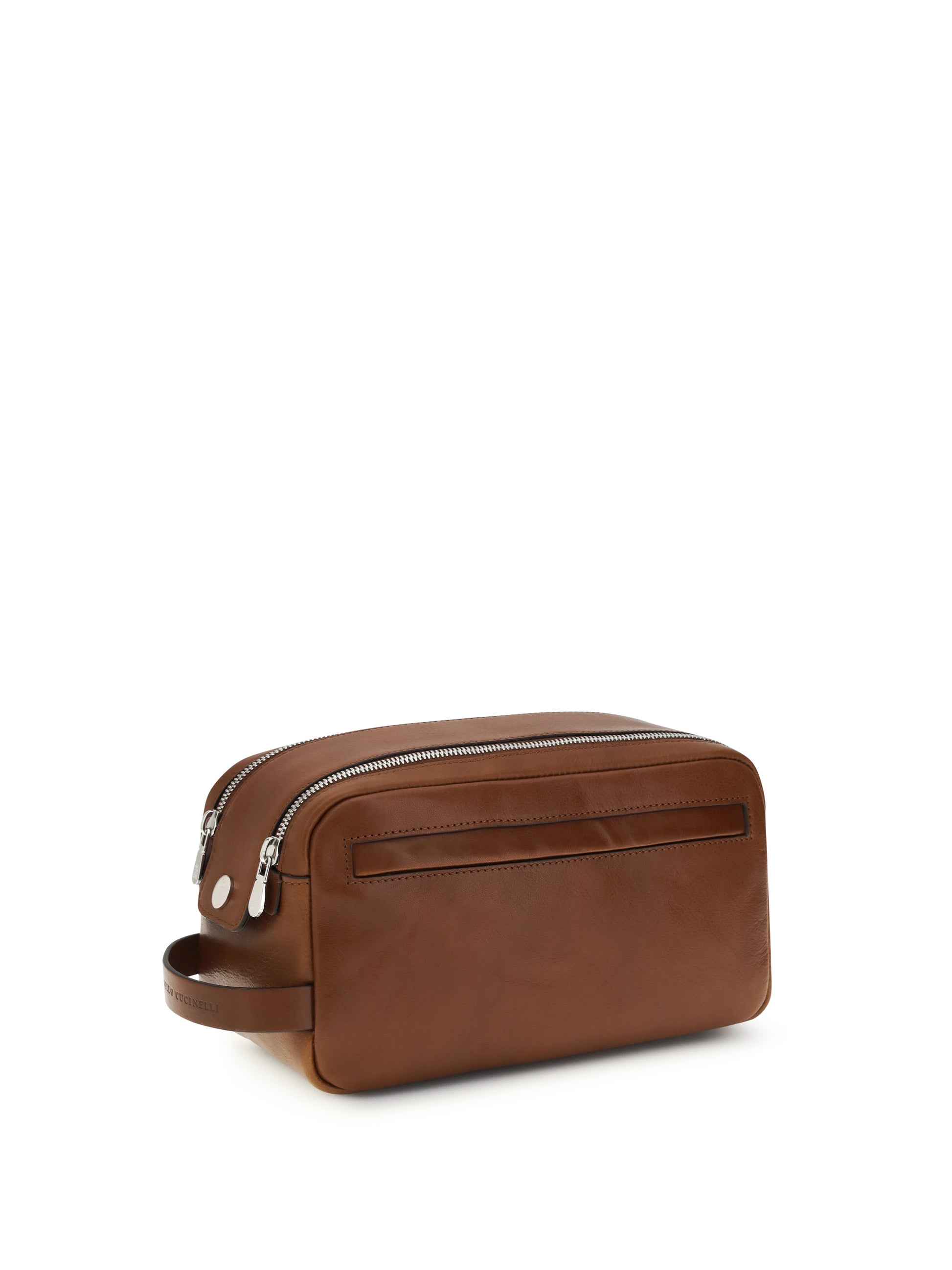 Brunello Cucinelli Men Leather Beauty Case BRUNELLO CUCINELLI