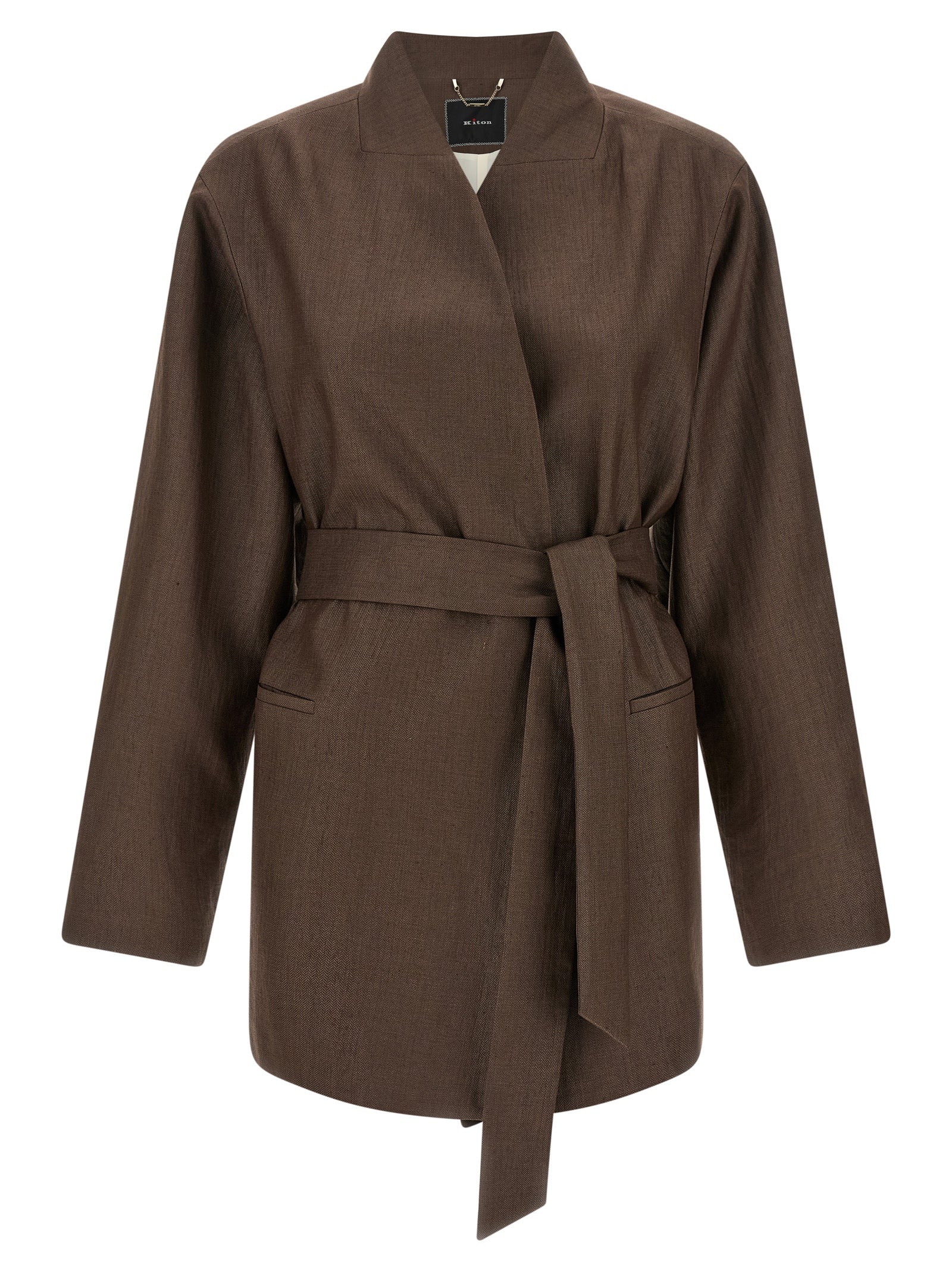 Kiton Women Linen Blend Blazer KITON