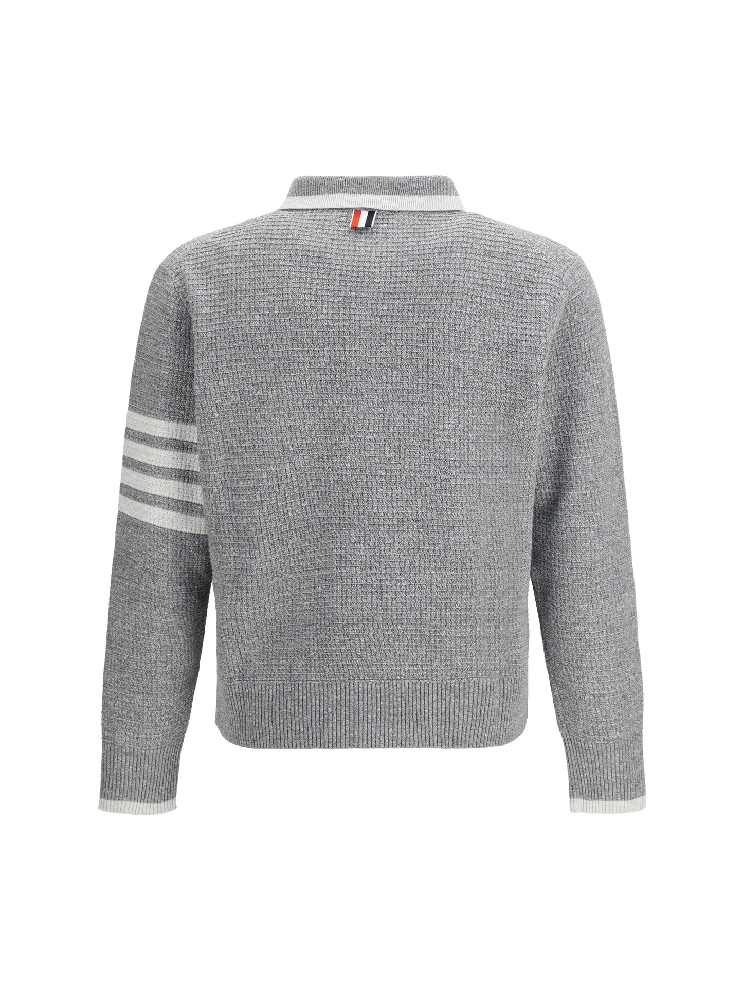 Thom Browne Men Knitted Polo Shirt THOM BROWNE