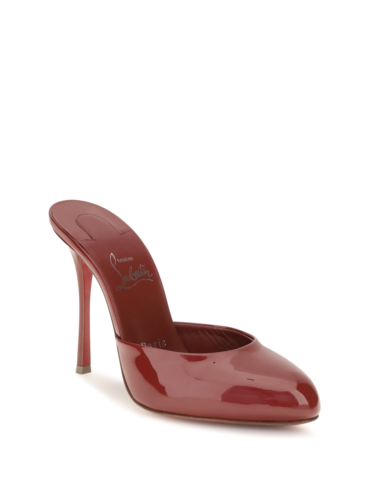 Christian Louboutin Women Dolly Patent Leather Mules CHRISTIAN LOUBOUTIN