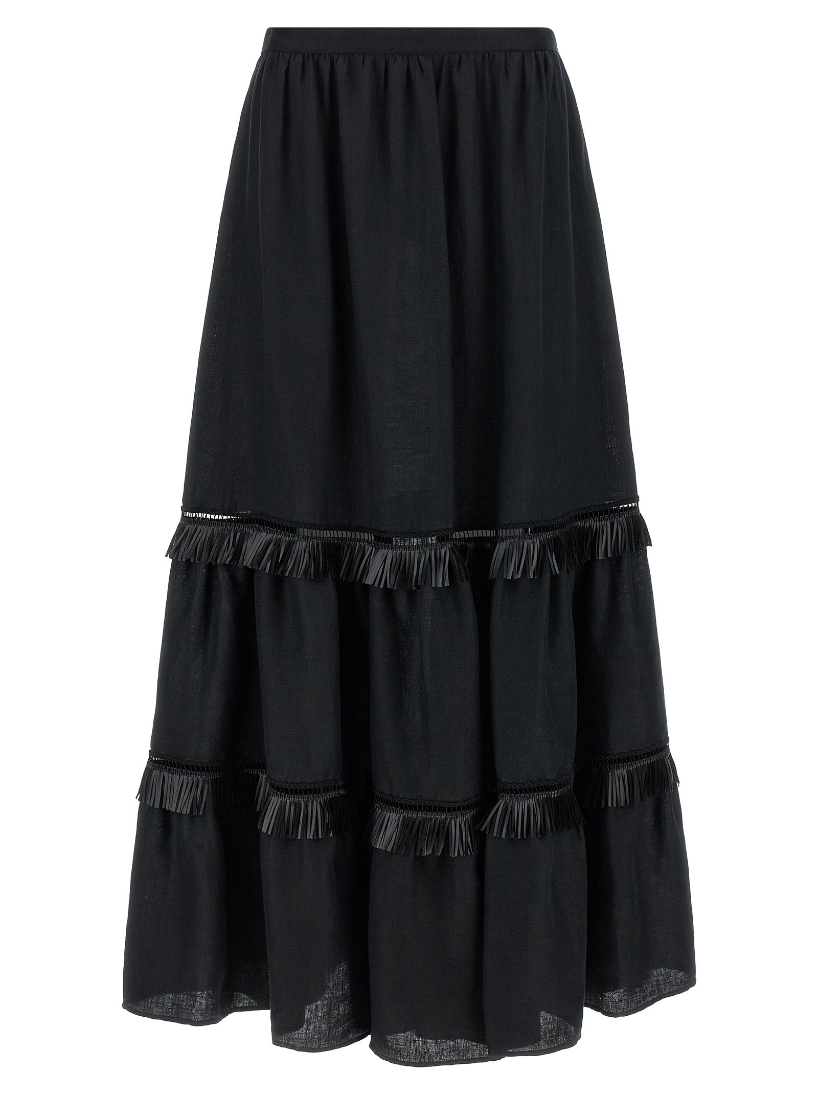 Kiton Women Fringed Skirt KITON