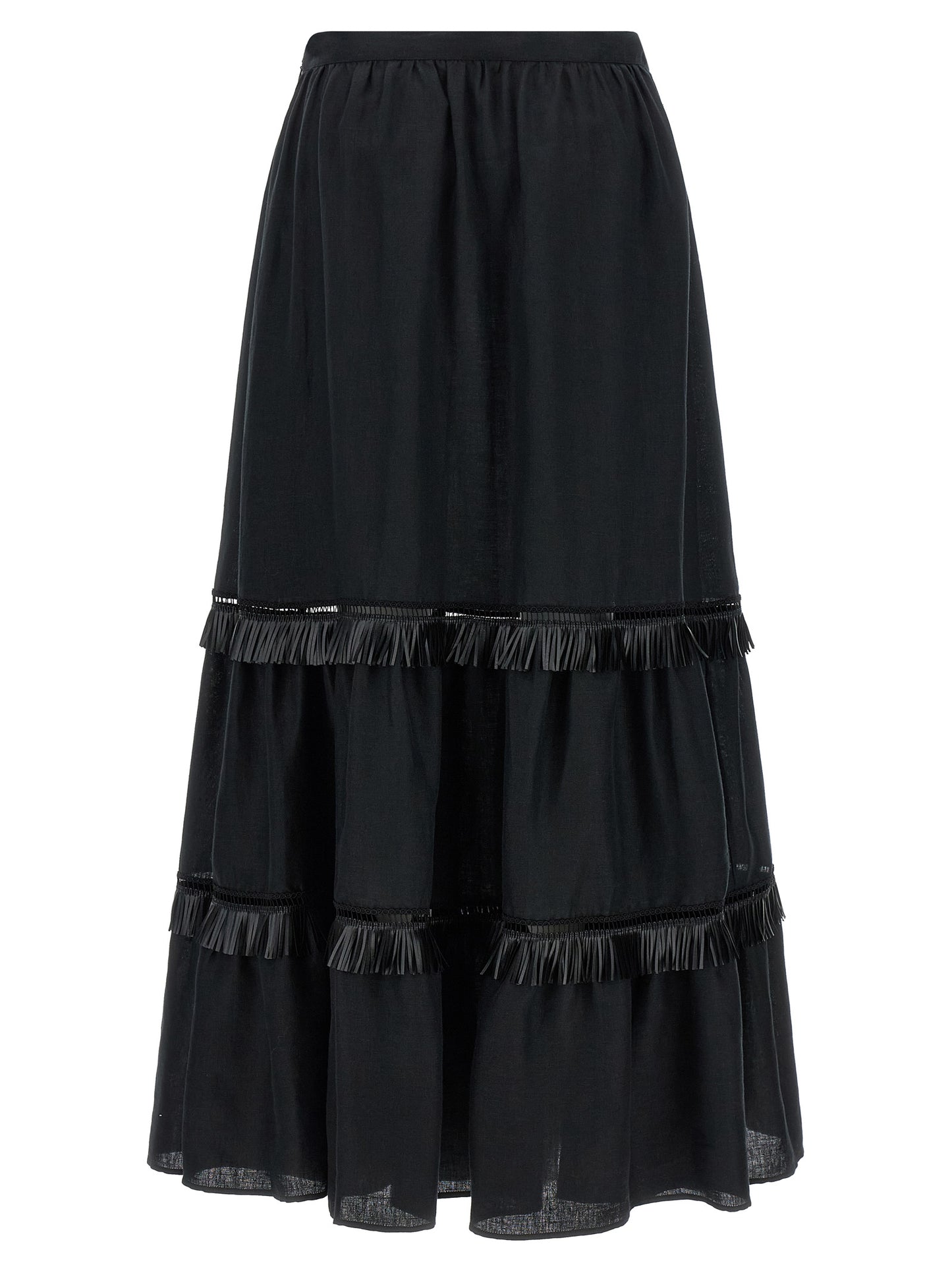 Kiton Women Fringed Skirt KITON
