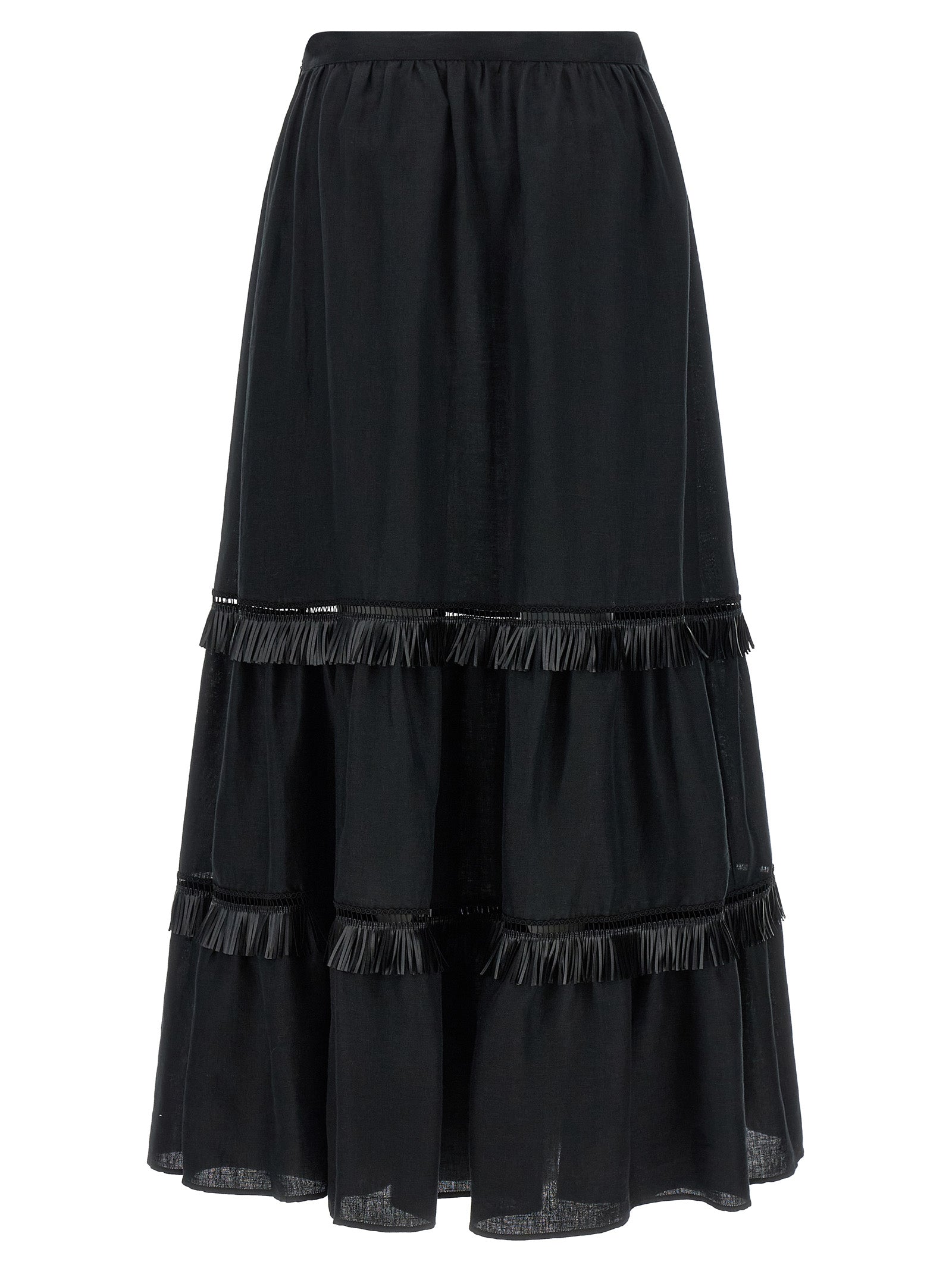 Kiton Women Fringed Skirt KITON