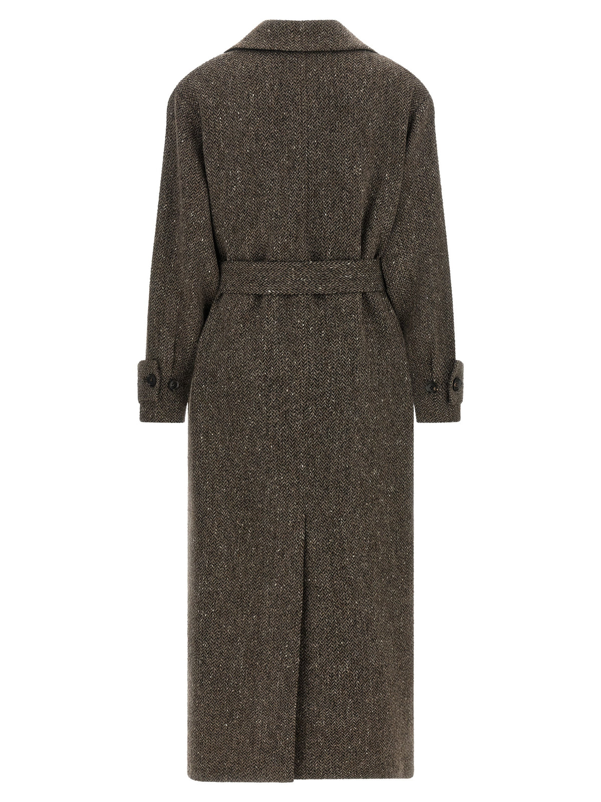 Kiton Women Chevron Wool Coat KITON