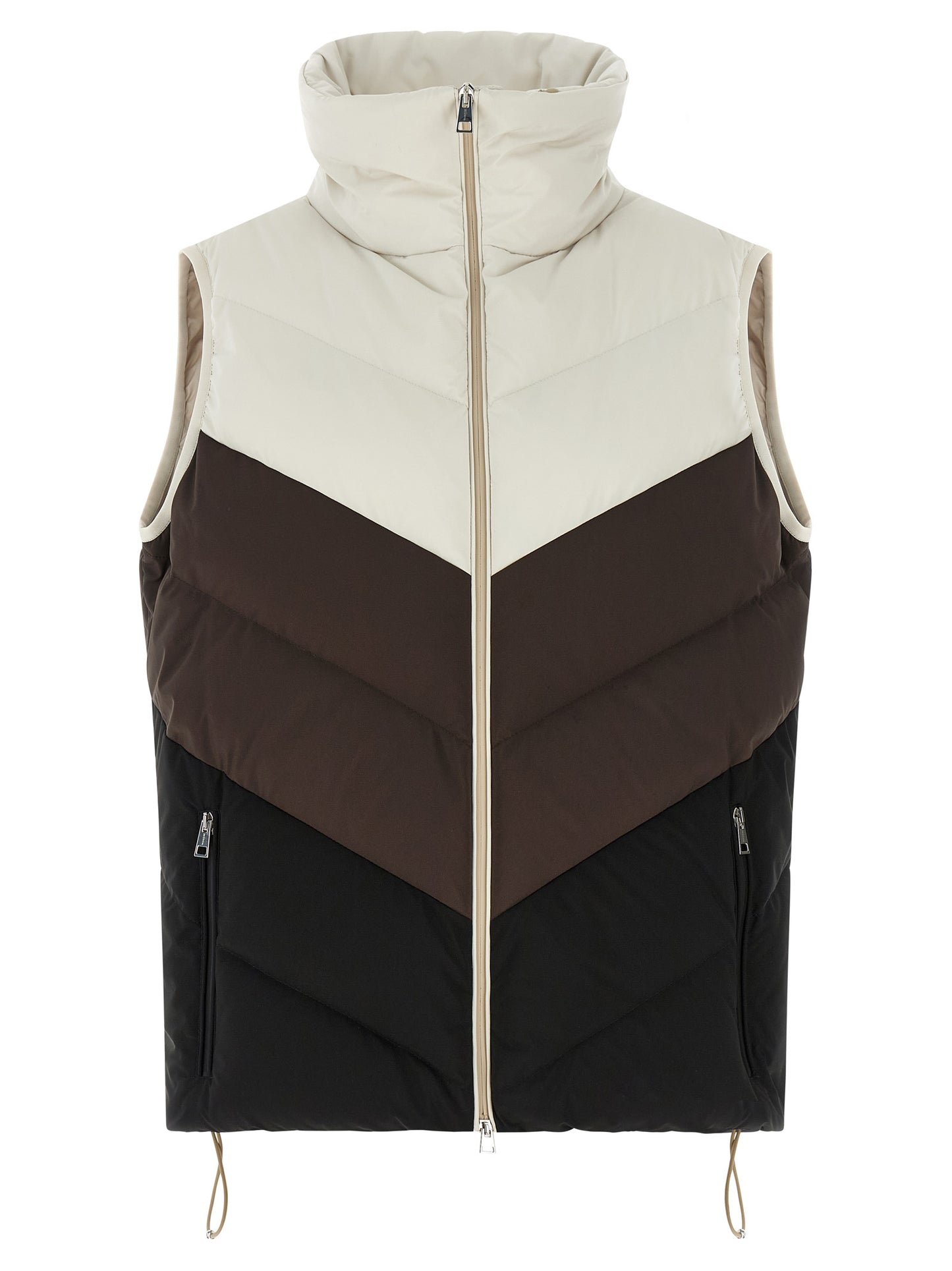 Kiton Women Chevron Stitching Padded Vest KITON