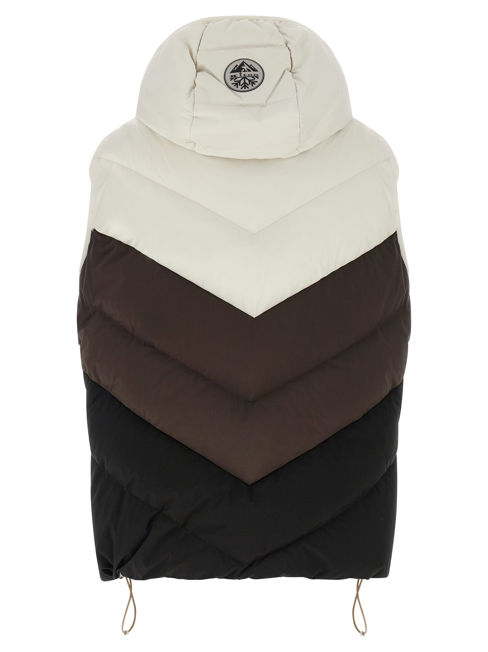 Kiton Women Chevron Stitching Padded Vest KITON