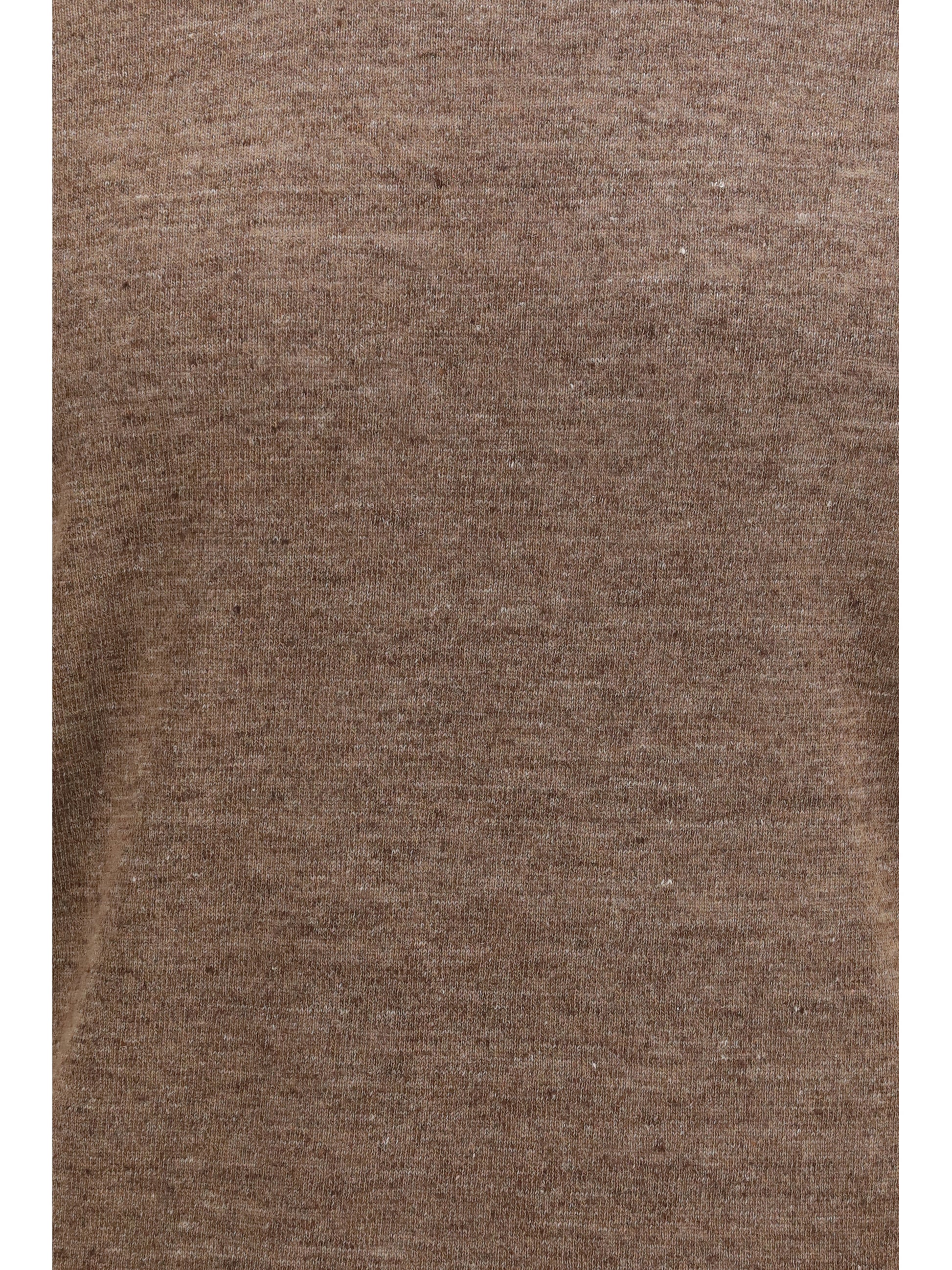 Brunello Cucinelli Men Linen And Cotton Crewneck T-Shirt BRUNELLO CUCINELLI