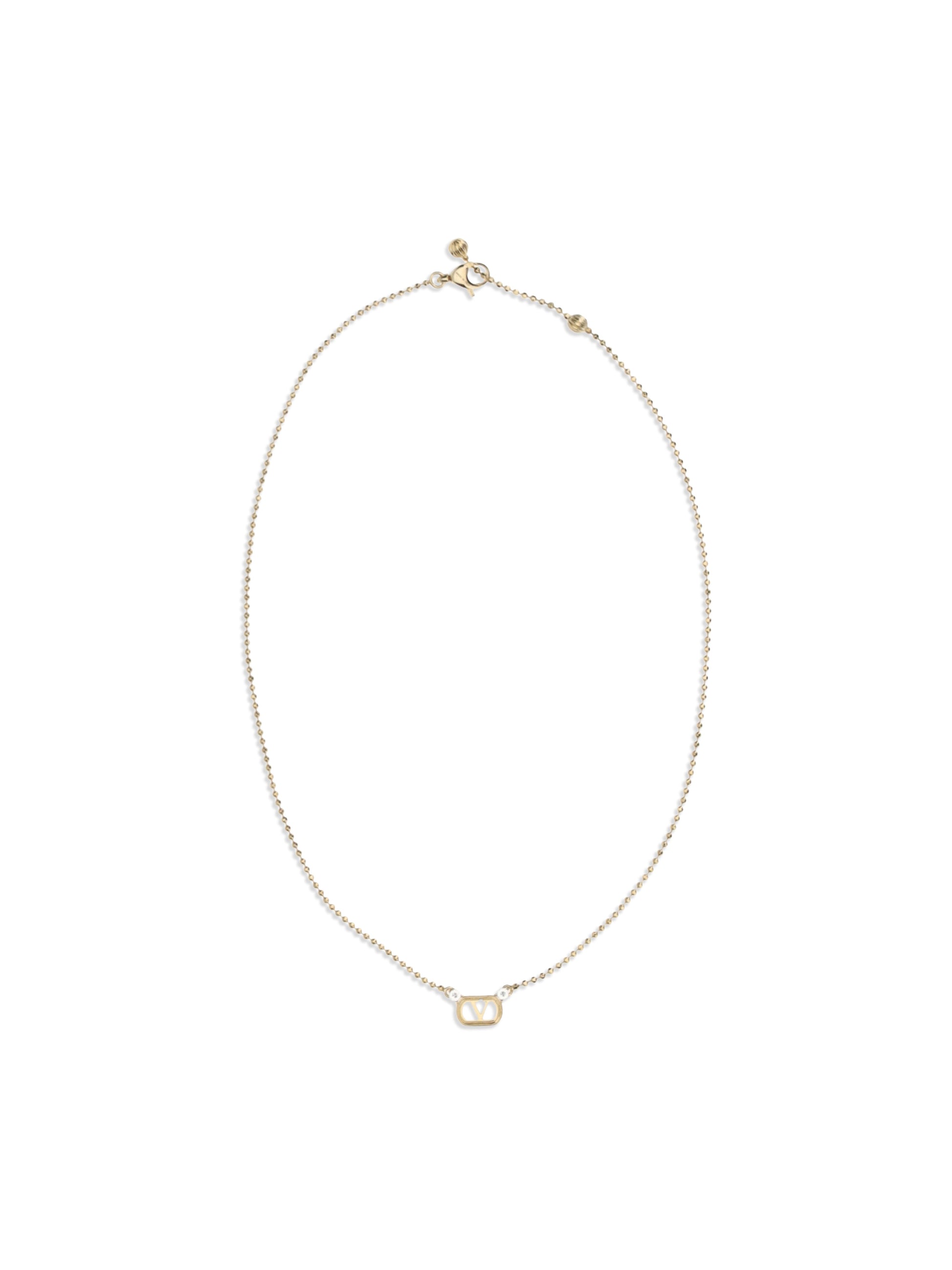 Valentino Garavani Women Ovalette Necklace With Swarovski Crystals VALENTINO GARAVANI