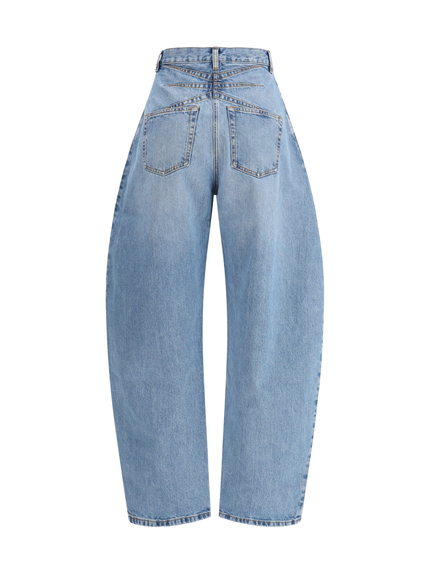 Alaïa Women Rounded Denim Trousers ALAIA